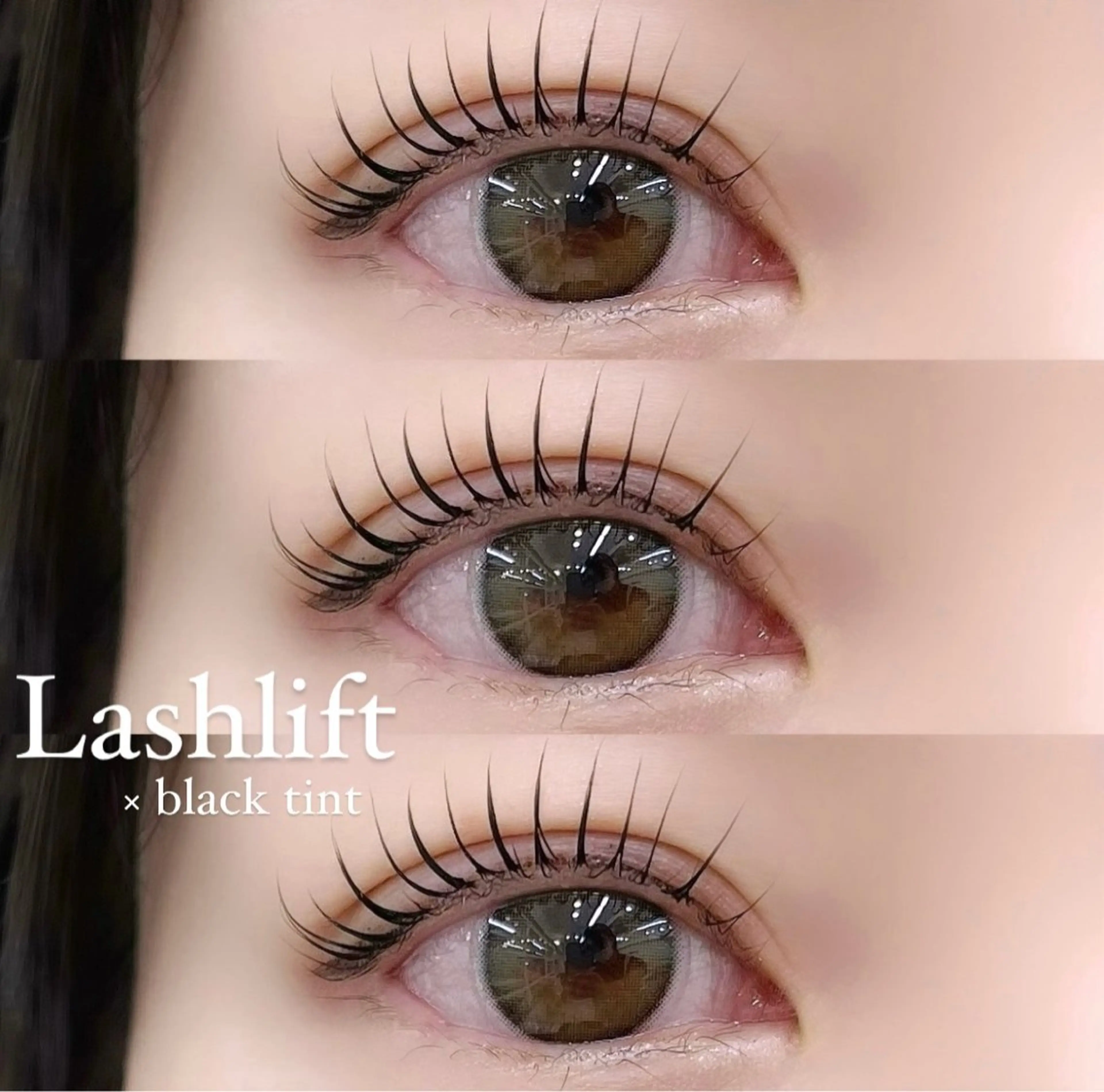 【Black tint perm🇰🇷】まつげパーマ+ティント(マスカラパーマ)アイシャンプー/トリートメント付🧴✨の写真