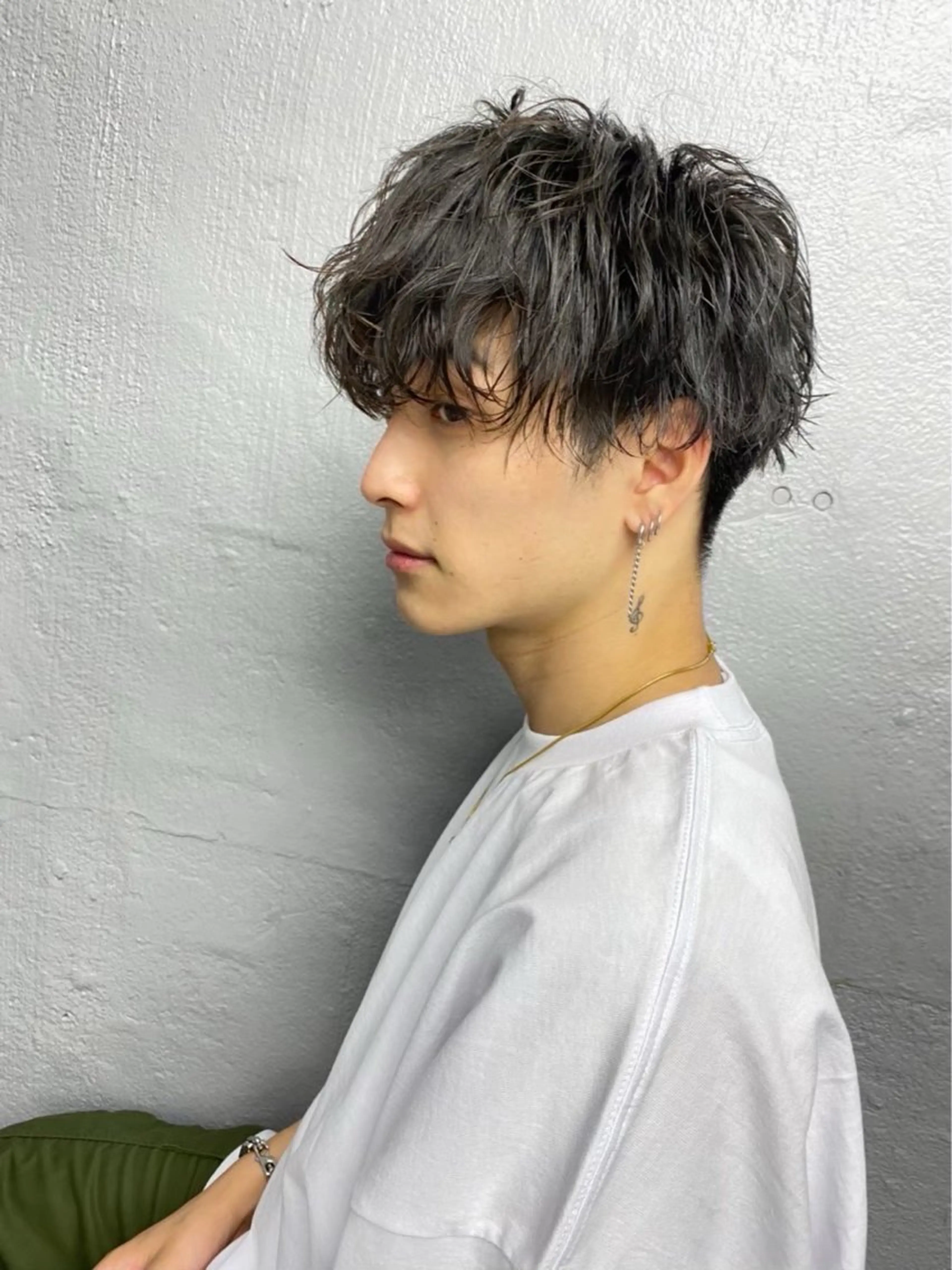 メンズ カット りあの🎀 /暖色カラー🍒のヘアスタイル