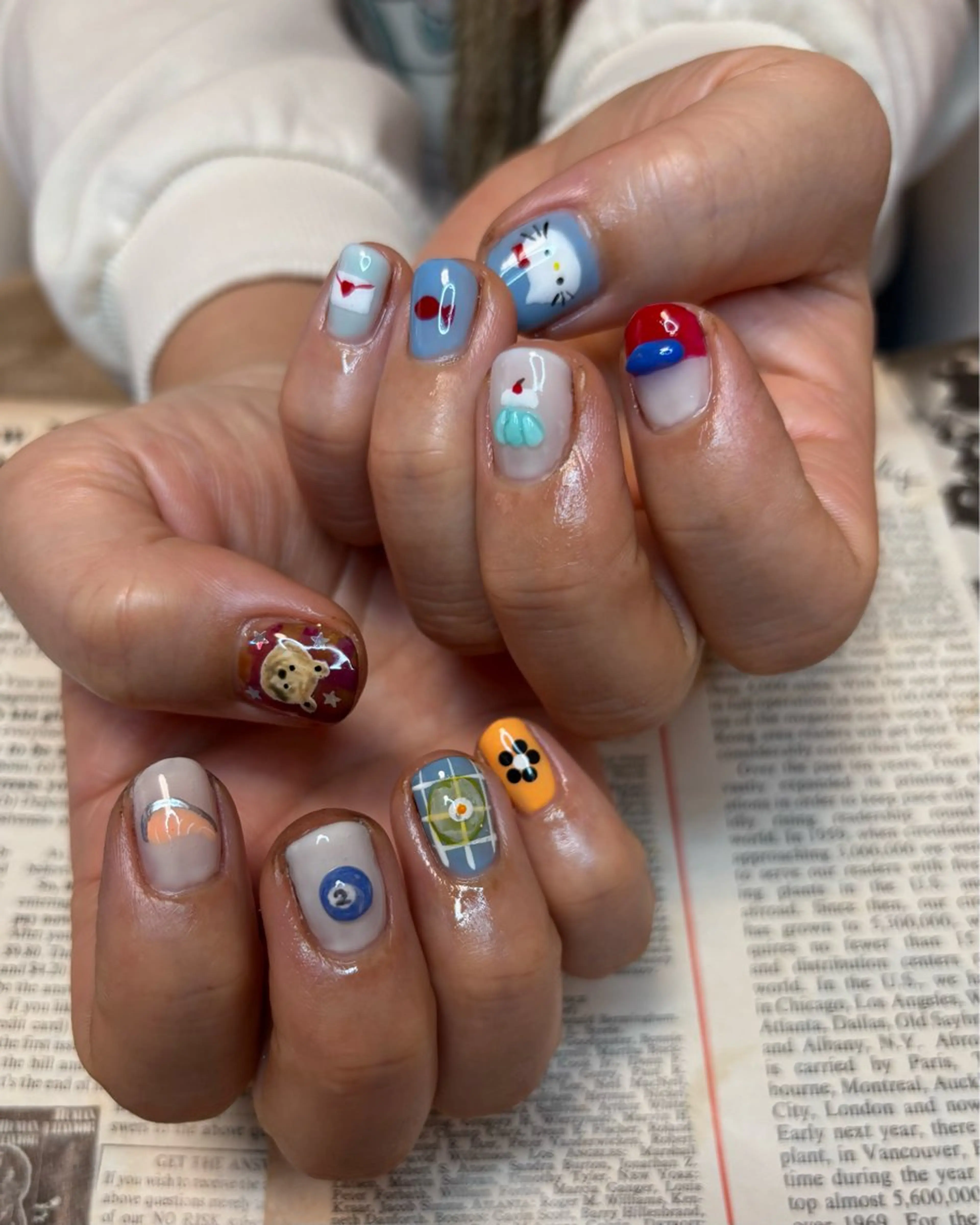 ネイル ハンドネイル ぽっぷん satomiのネイルデザイン