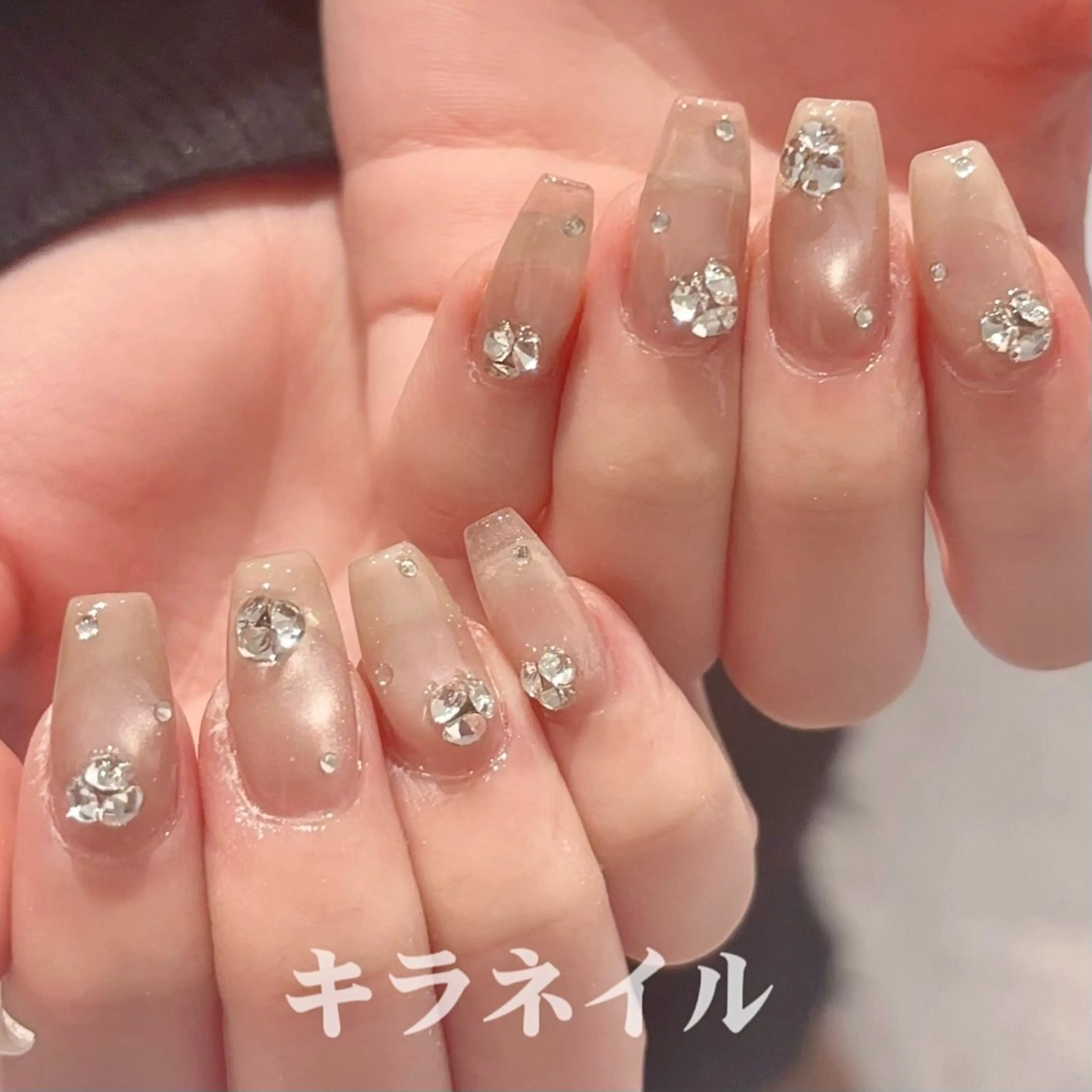 ネイル ハンドネイル 🎀kira 長さだし💗モチ最高のネイルデザイン