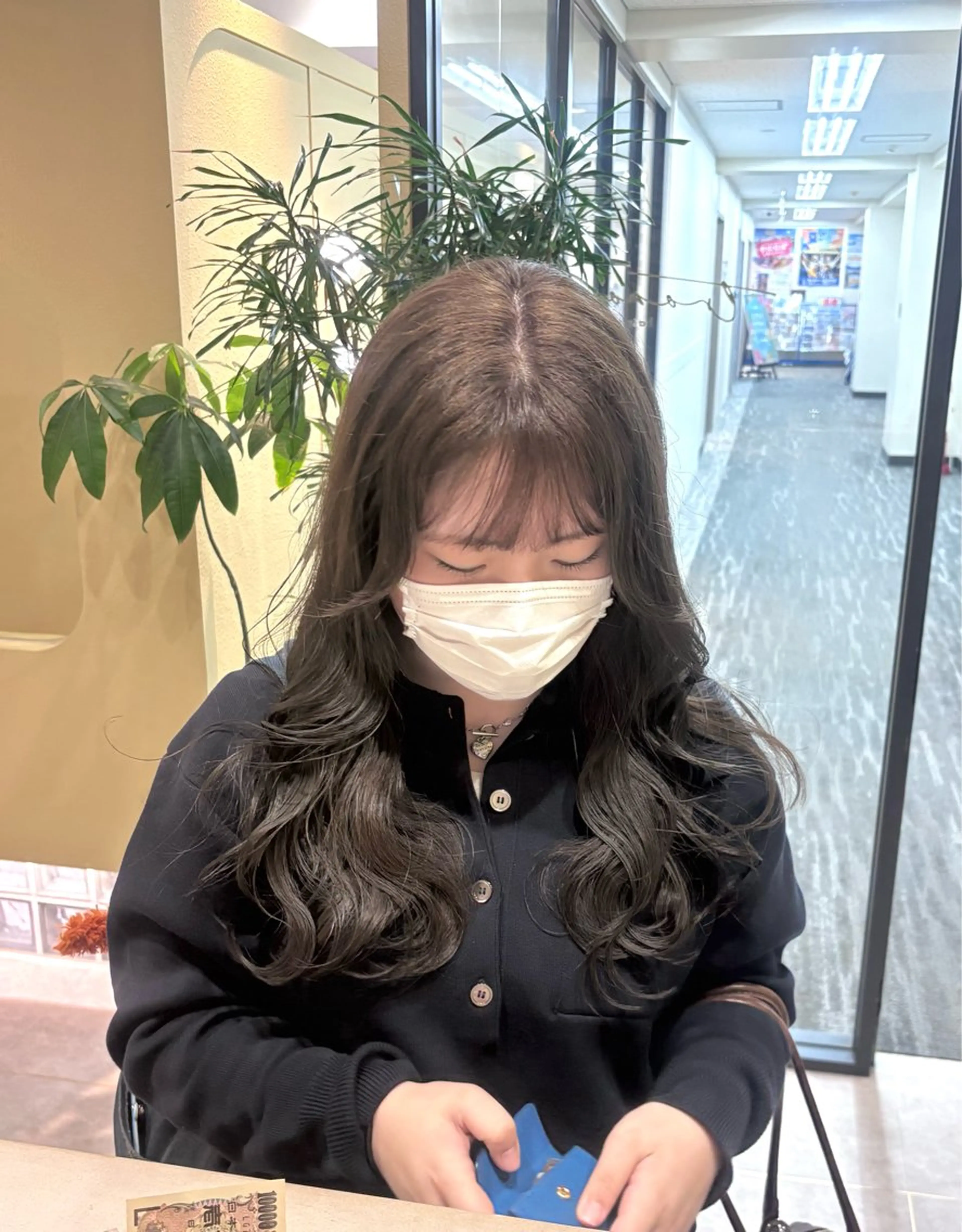 ロング カラー グレージュ カット ヘアカラー SABO栄店所属・SABO /透明感カラー/美髪のヘアスタイル