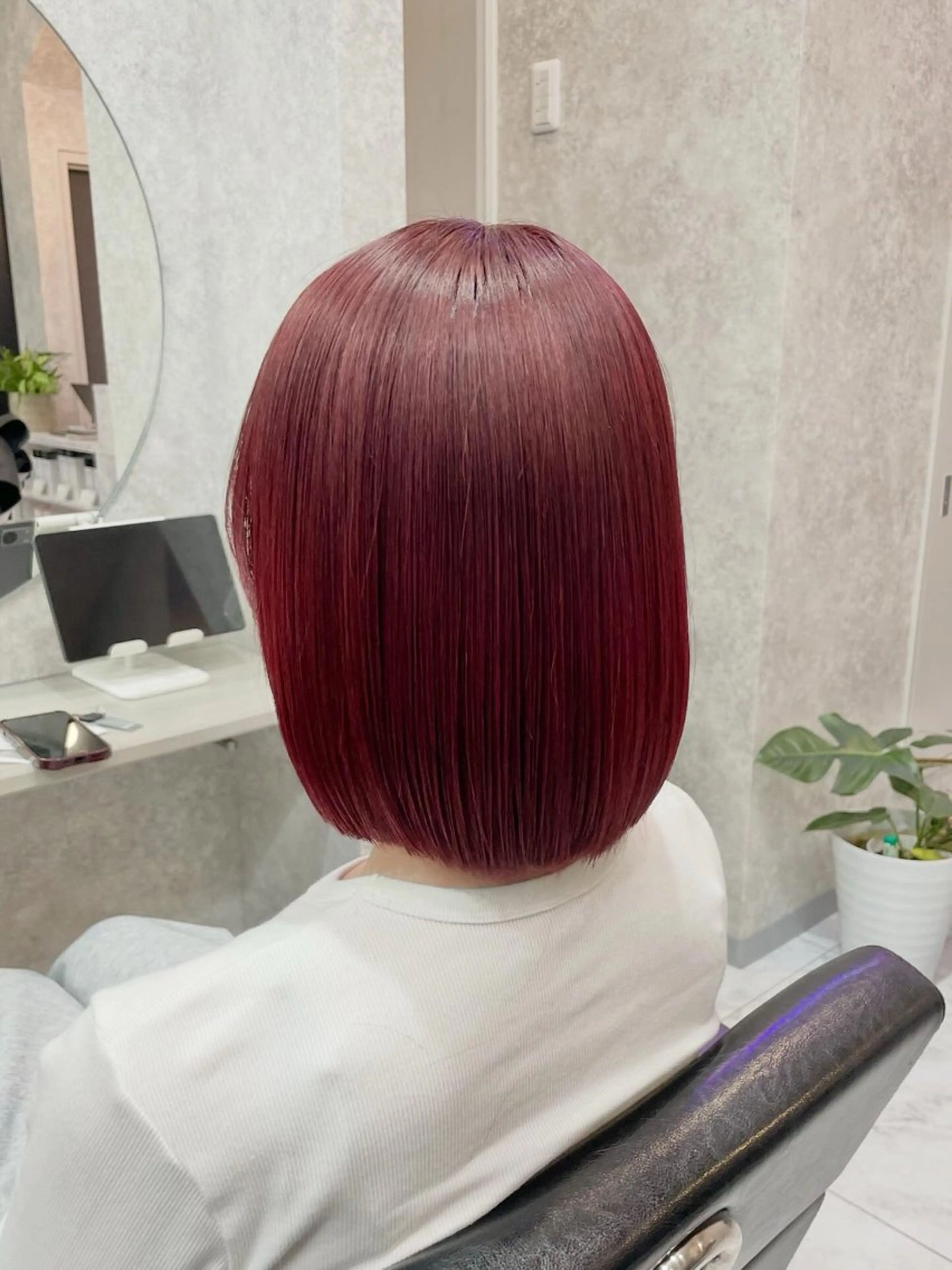 ミディアム 🦋ハイトーン🦋 石山 希理🦋のヘアスタイル