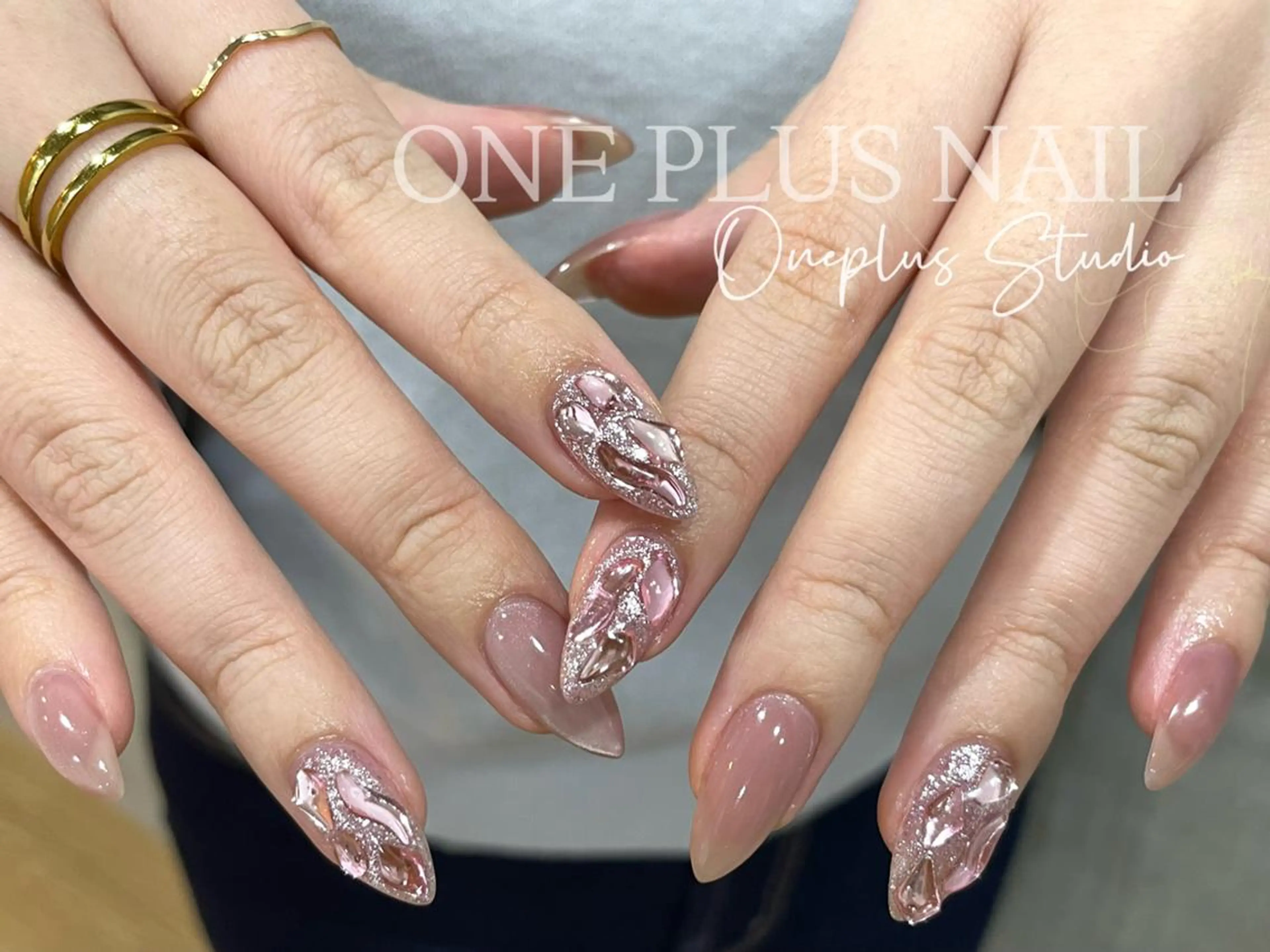 ネイル アートネイル オーロラネイル ガーリー キラキラネイル 韓国ネイル haruka 🧸のネイルデザイン