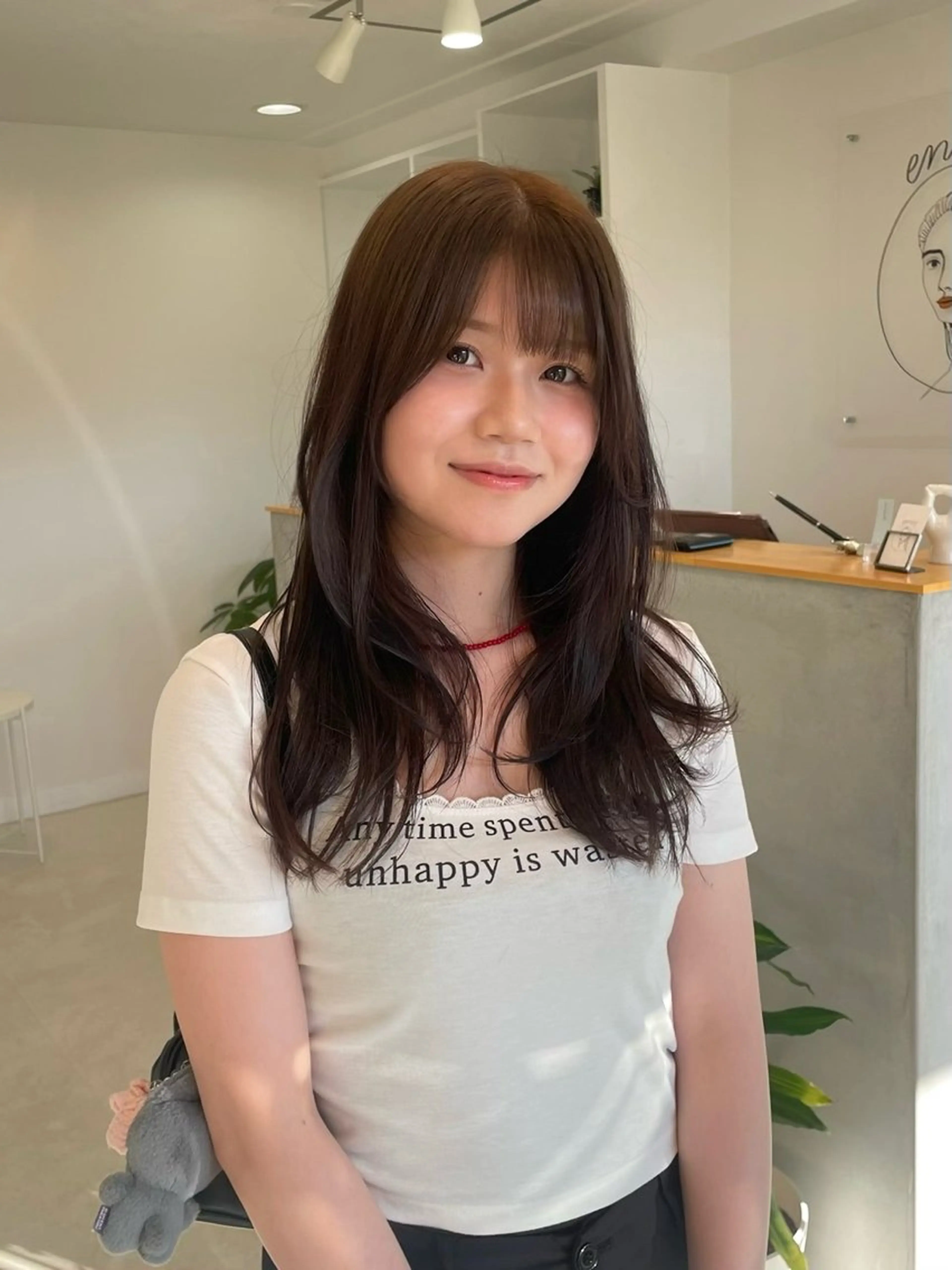 ロング カット ヘアカラー 前川 瑞希のヘアスタイル