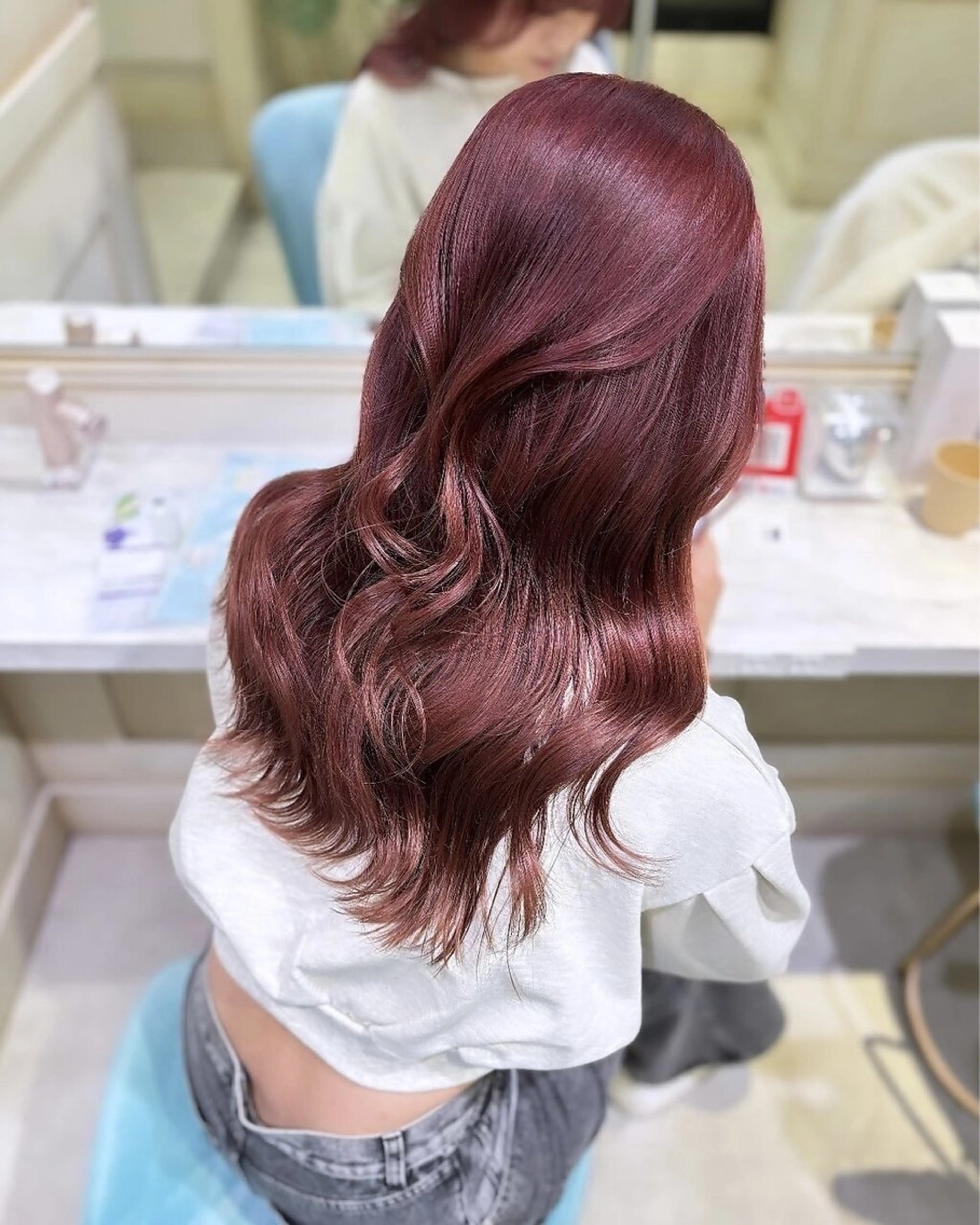 セミロング カラー ハイトーン/ブリーチ 💙みずき💙のヘアスタイル