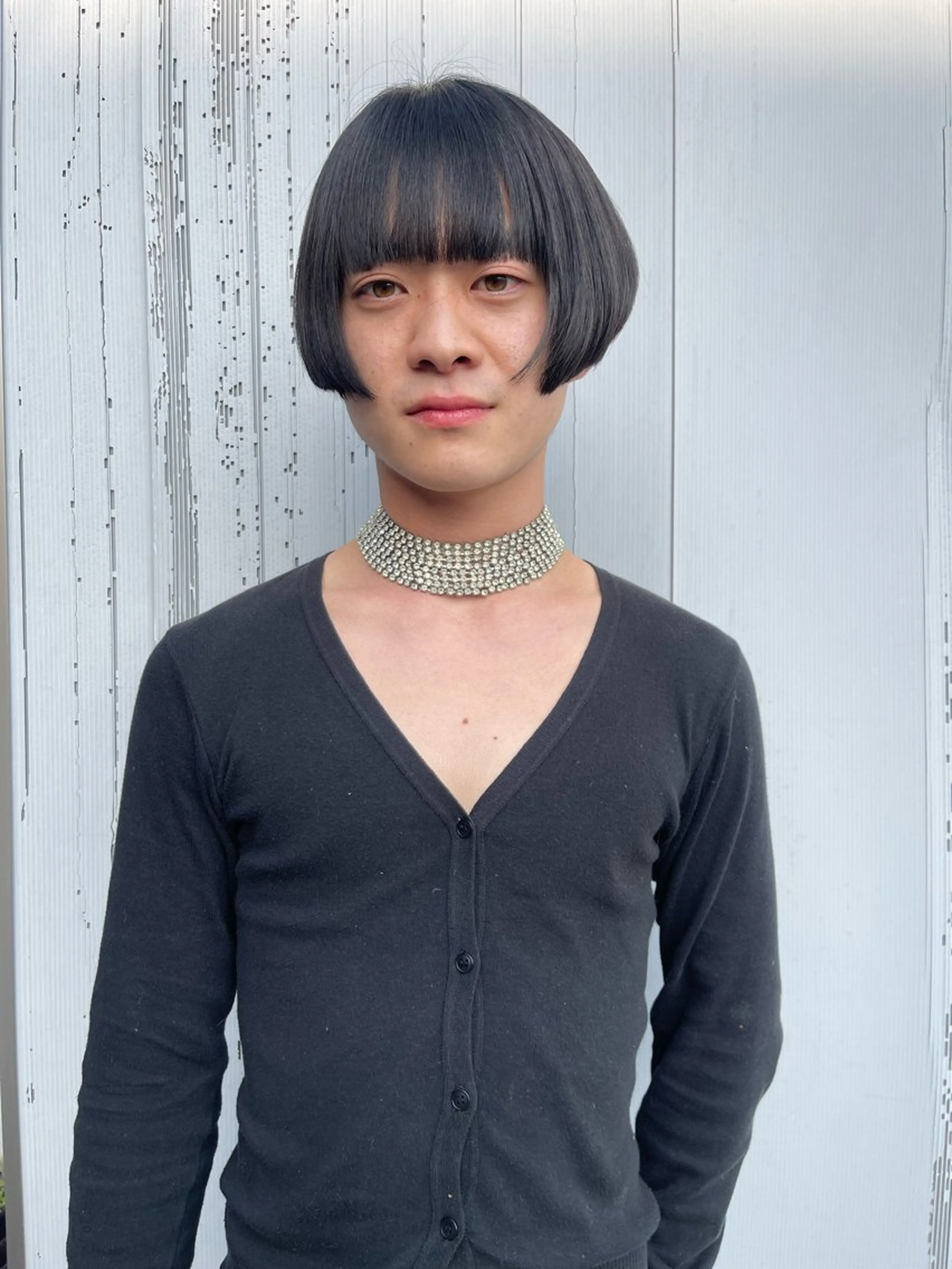 ショート カット 縮毛矯正 トリートメント SASAnagano 岩下サードゥのヘアスタイル