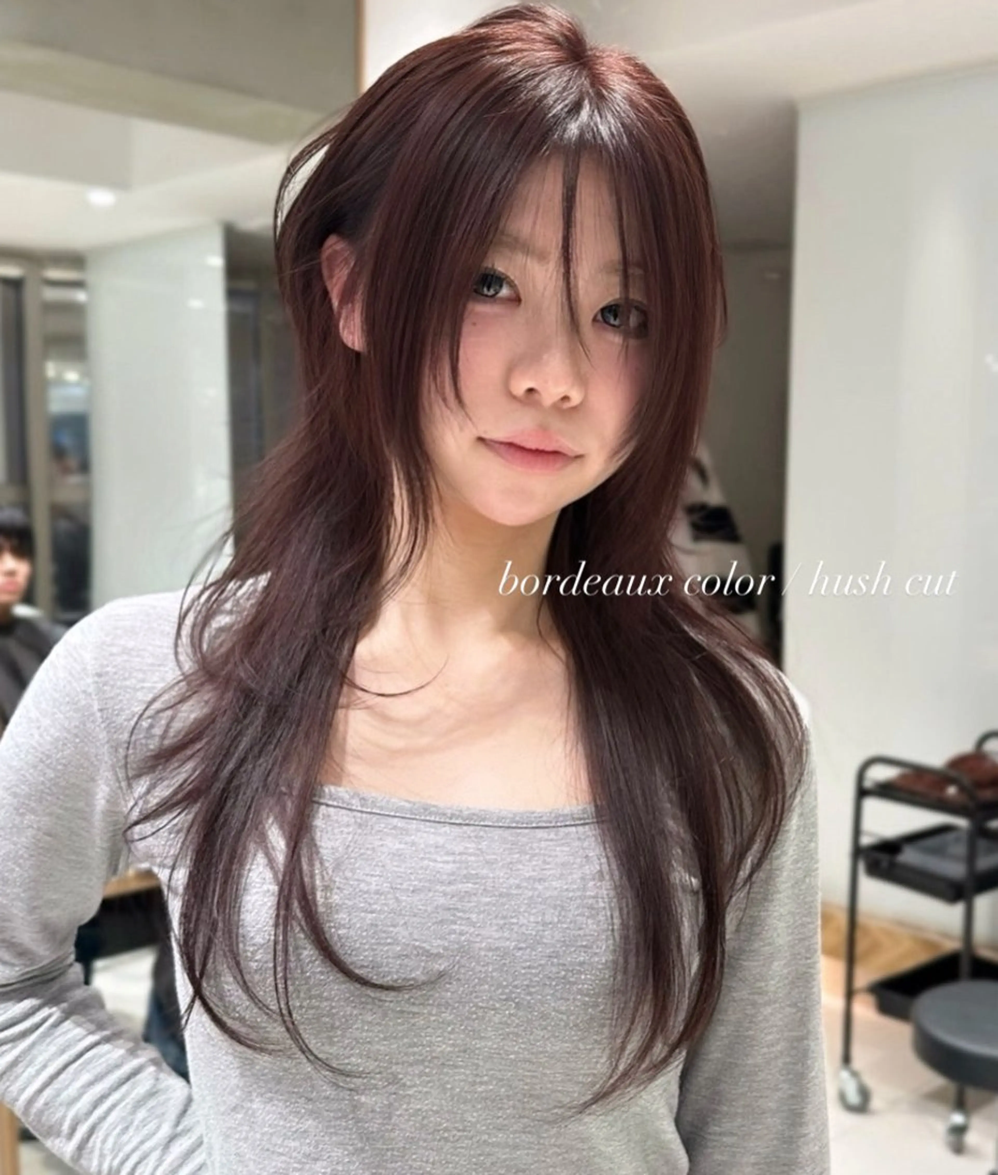 ロング カラー ヘアアレンジ カット ヘアカラー トリートメント ヘアセット 🫧🇰🇷韓国ヘア レイヤー🐺Yutaのヘアスタイル