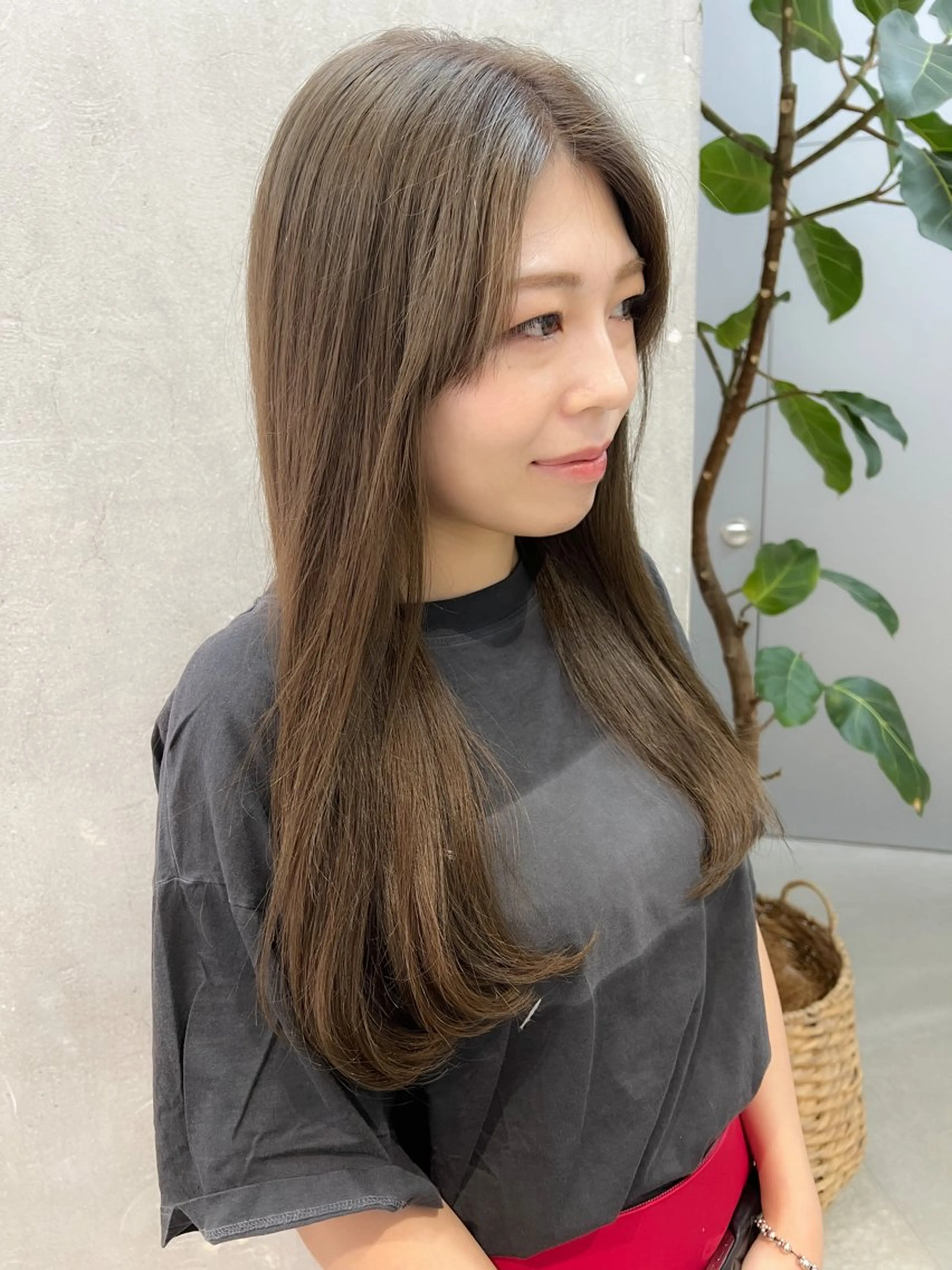 ロング カラー 谷町/Le'a /竹原しおなのヘアスタイル