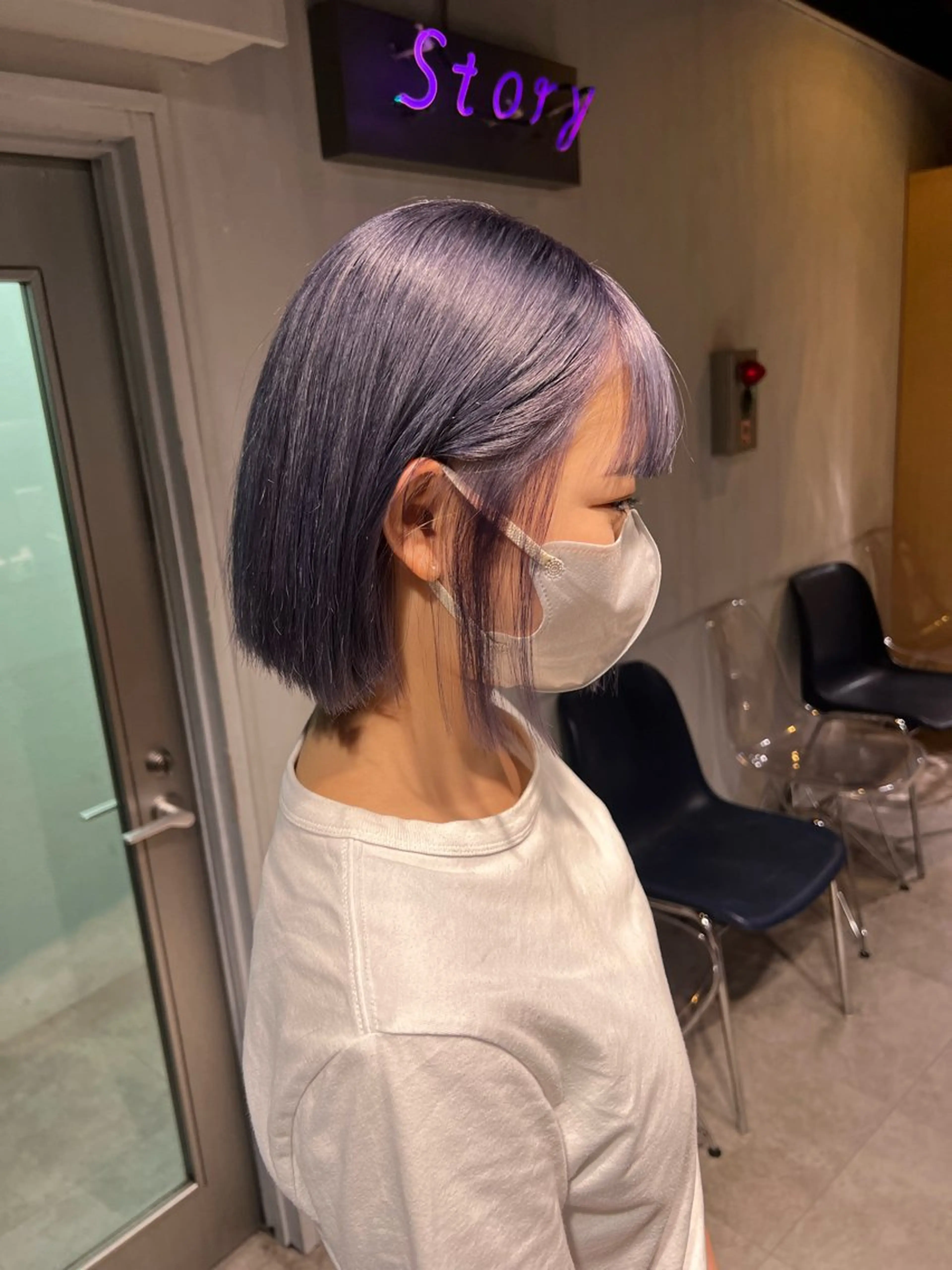 ミディアム ヘアカラー トリートメント NANAMI🩵 大人可愛い韓国ヘアのヘアスタイル