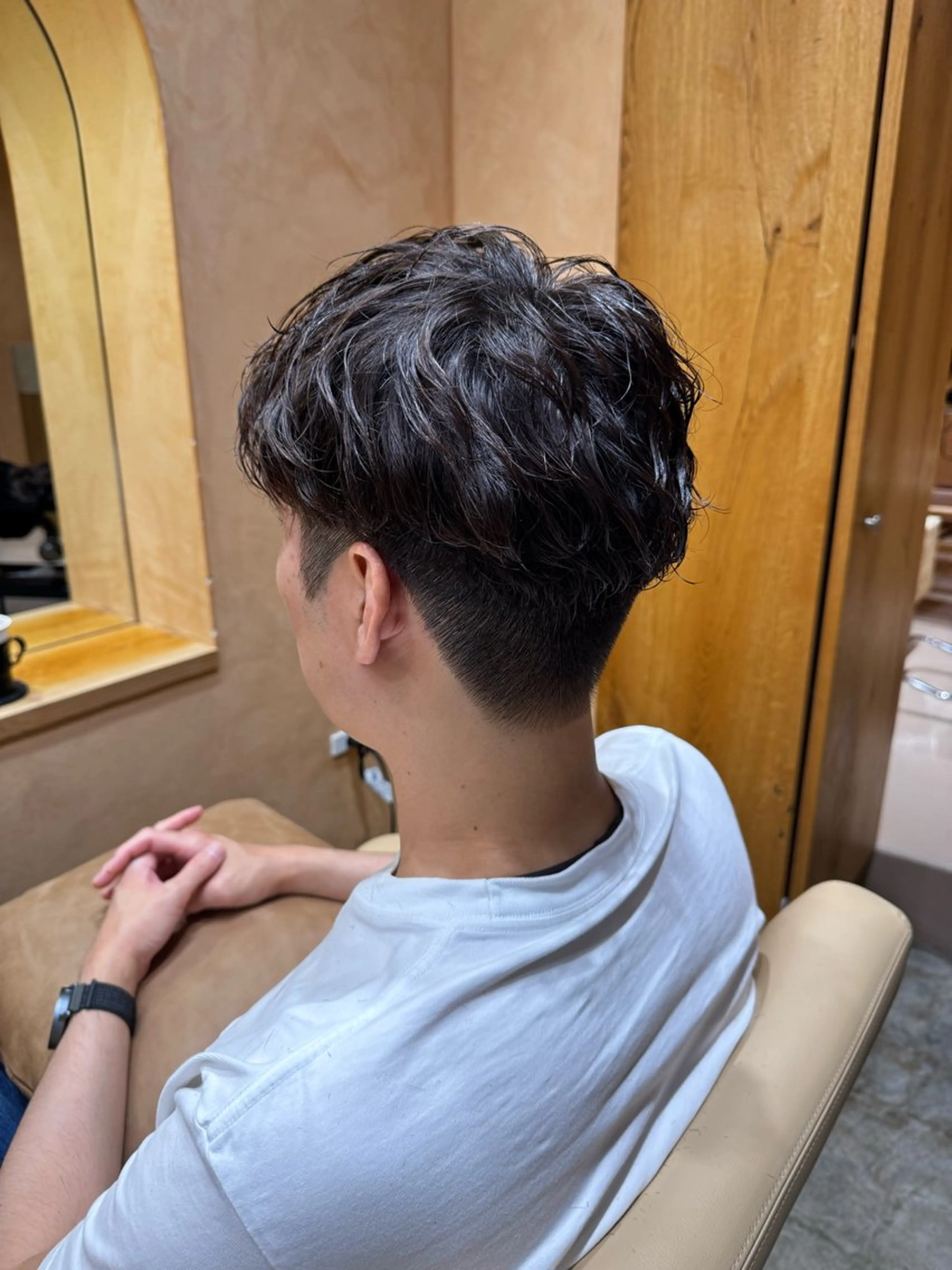 パーマ メンズ メンズパーマ カット パーマ hamashima mireiのヘアスタイル
