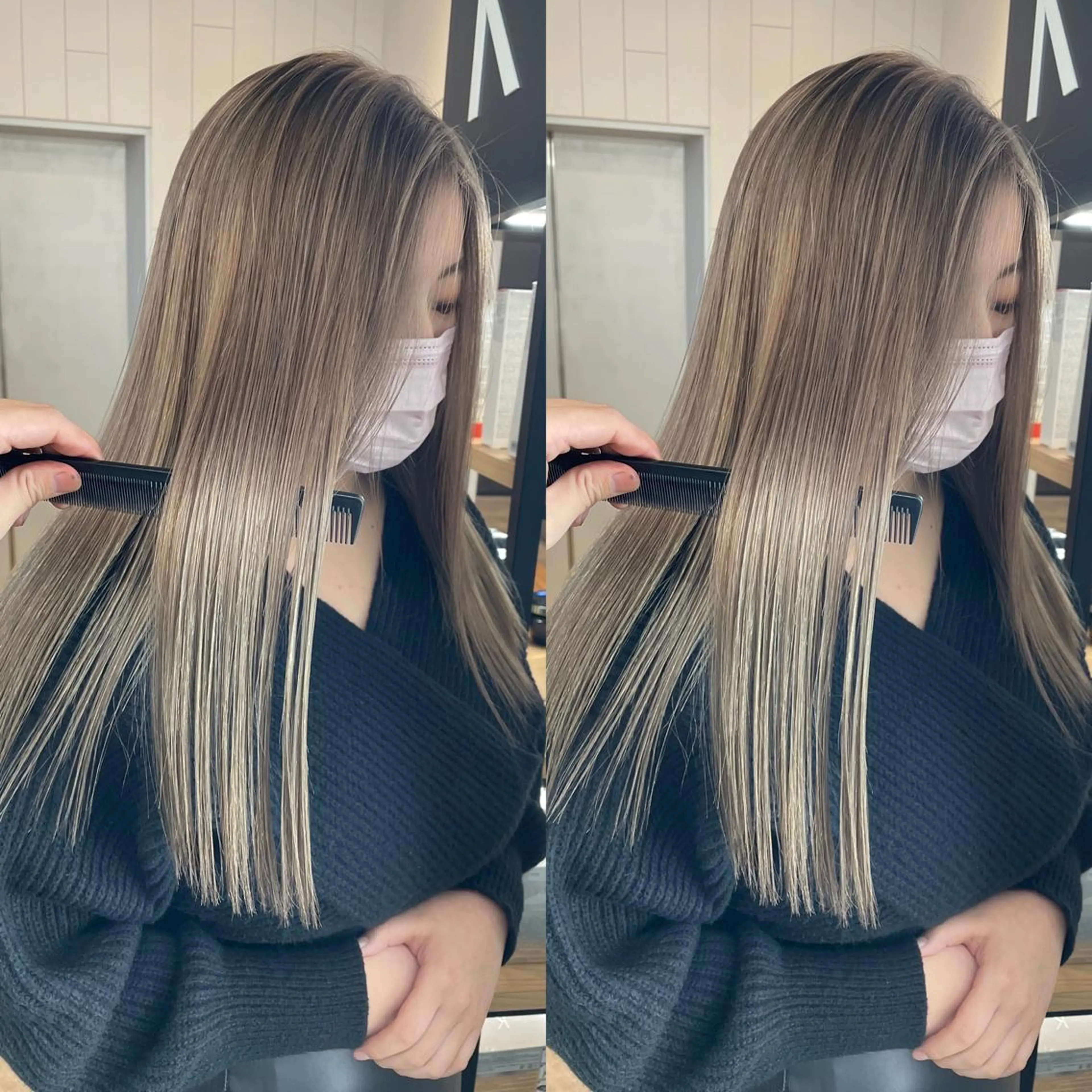 ロング カラー 💜ハイトーン💛 マジカルかいちゃんのヘアスタイル