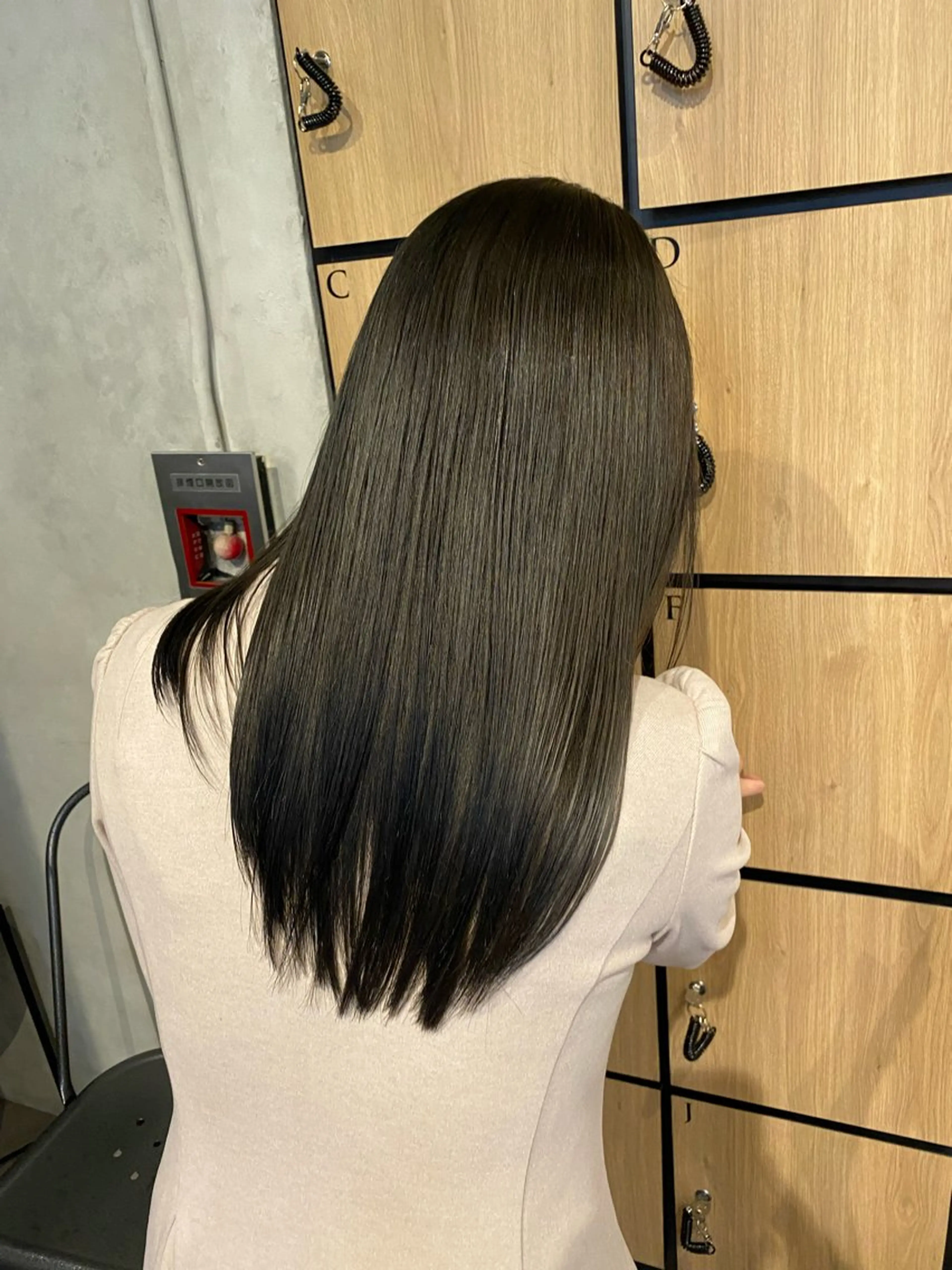 ロング ケアカラー トリートメント カット ヘアカラー トリートメント 髪質改善サロン 梅田/ヨナミネのヘアスタイル