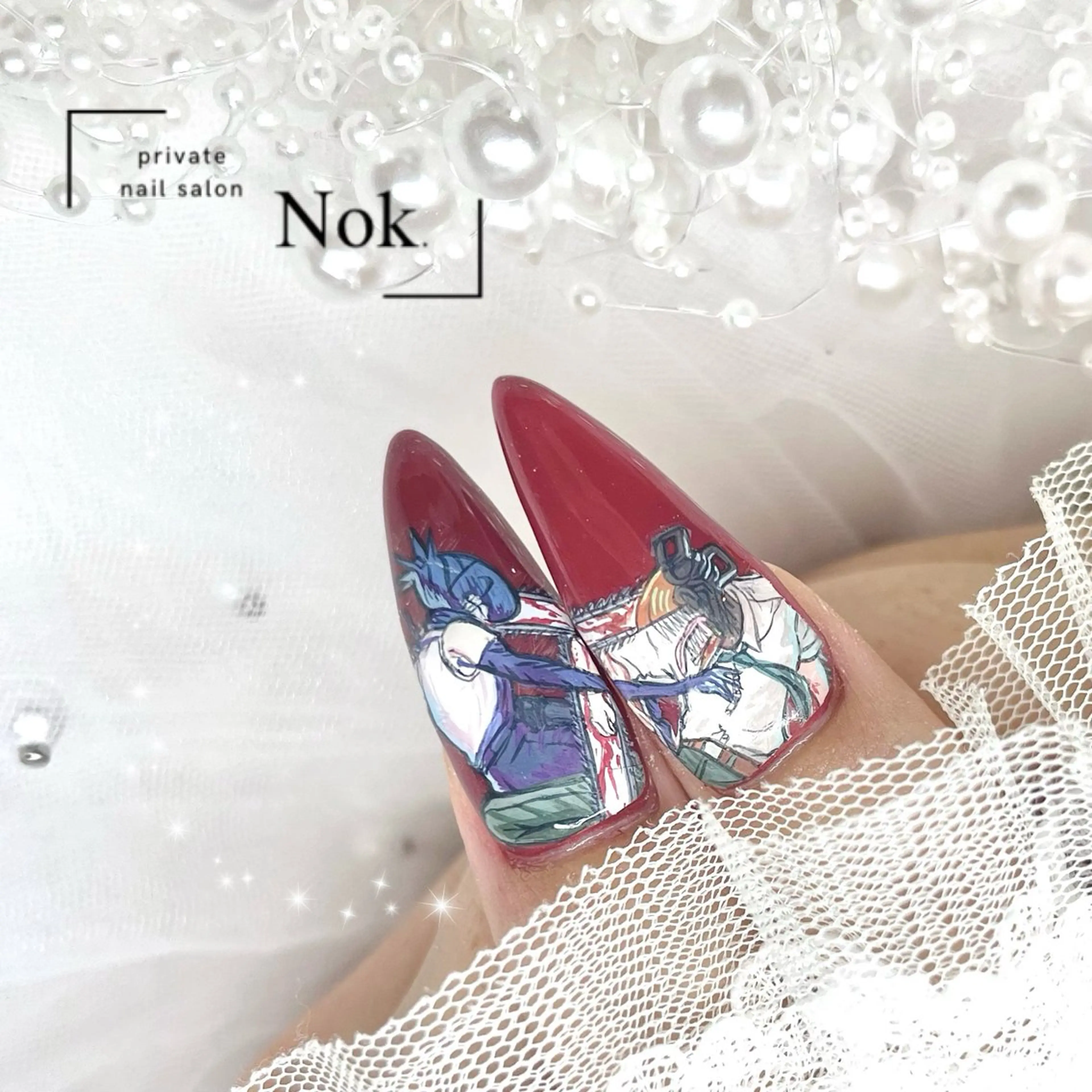 ネイル ハンドネイル 池袋痛ネイル Nok. 渡辺のネイルデザイン