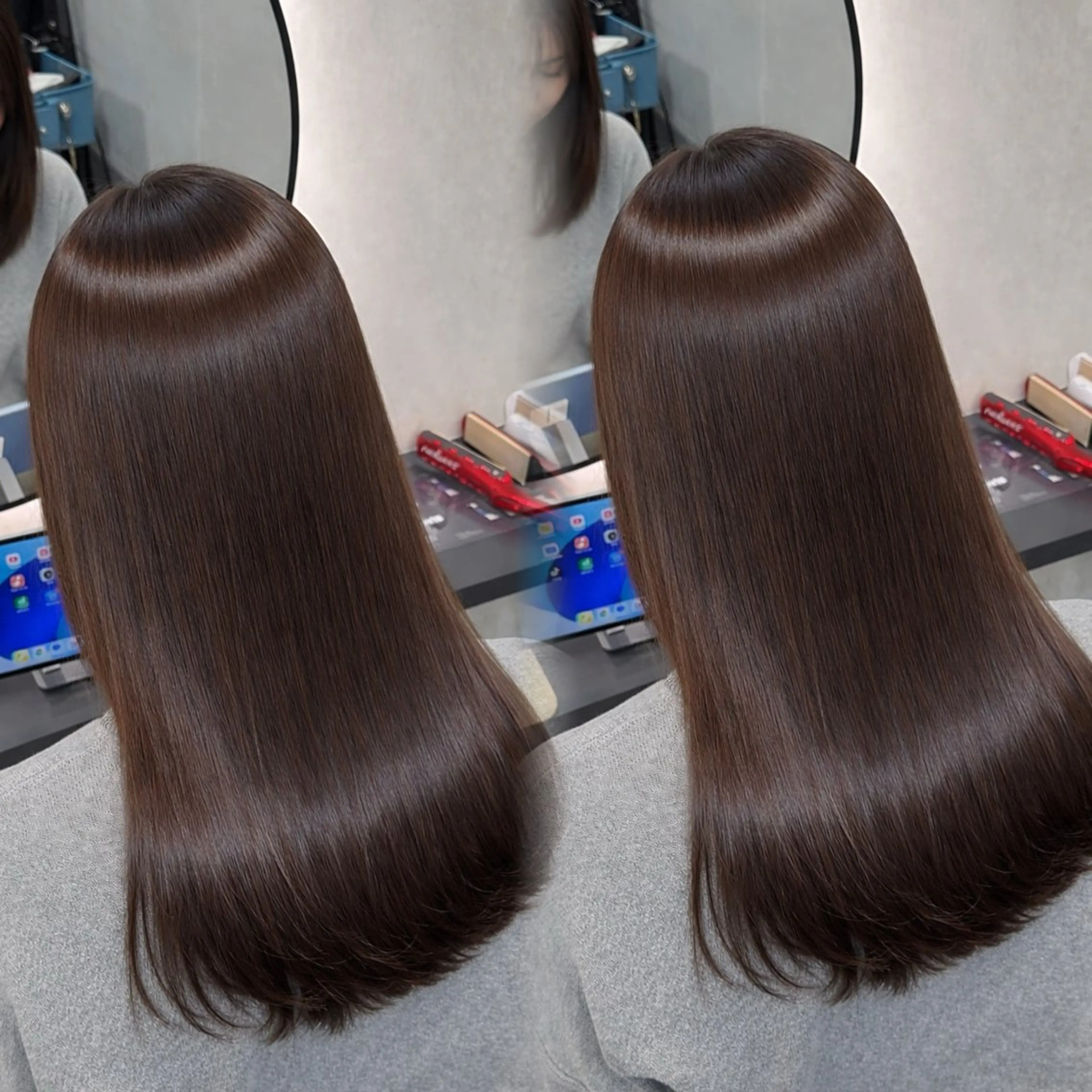 ロング カラー ヘアアレンジ カット ヘアカラー 縮毛矯正 トリートメント 新宿 /髪質改善/ 縮毛矯正/ヒュウガのヘアスタイル