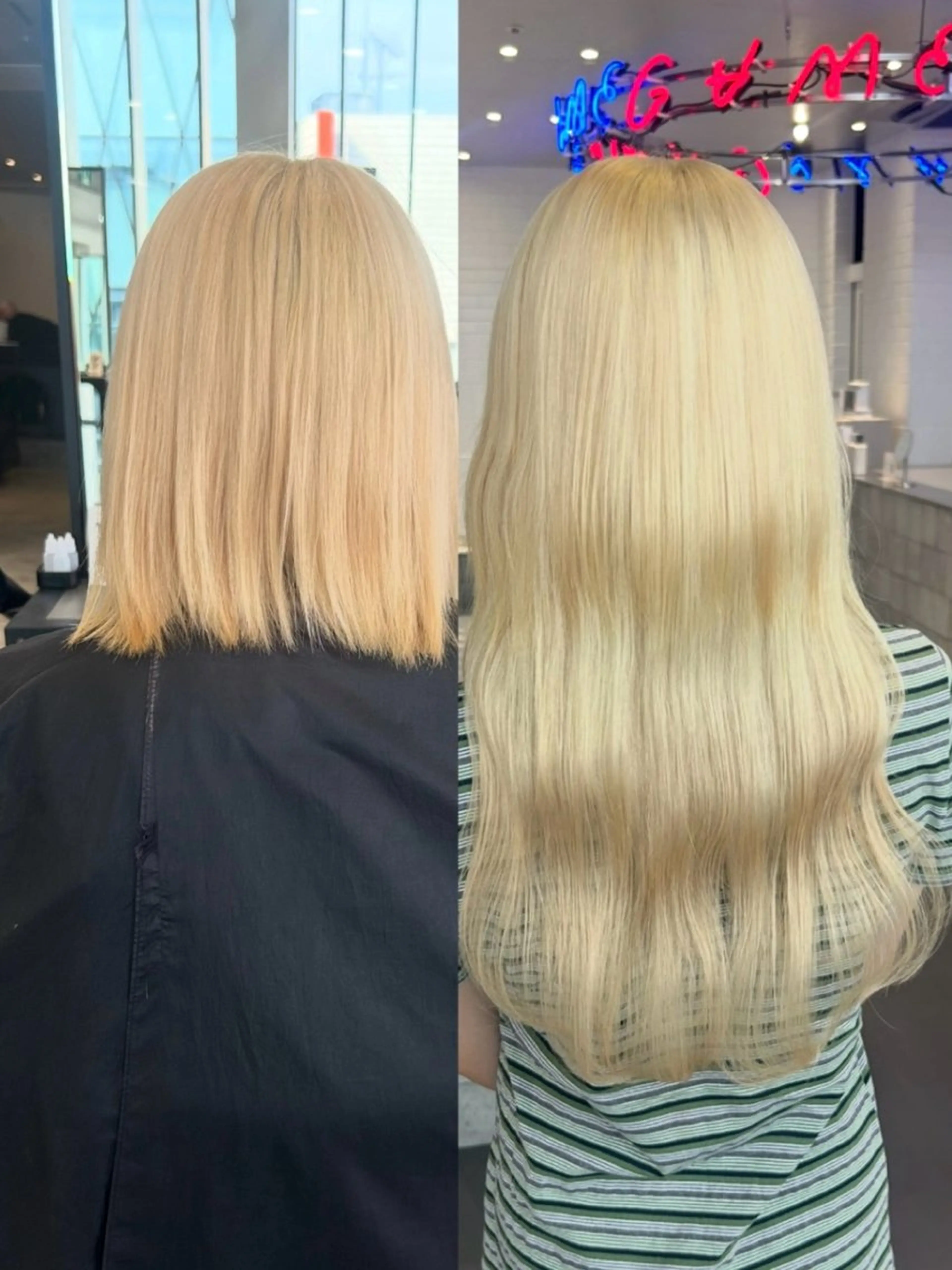 ショート ボブ エクステ 外国人風カラー レイヤーカット ショートヘア ヘアカラー エクステ MiRI💜地毛級 エクステ✖似合わせ技のヘアスタイル