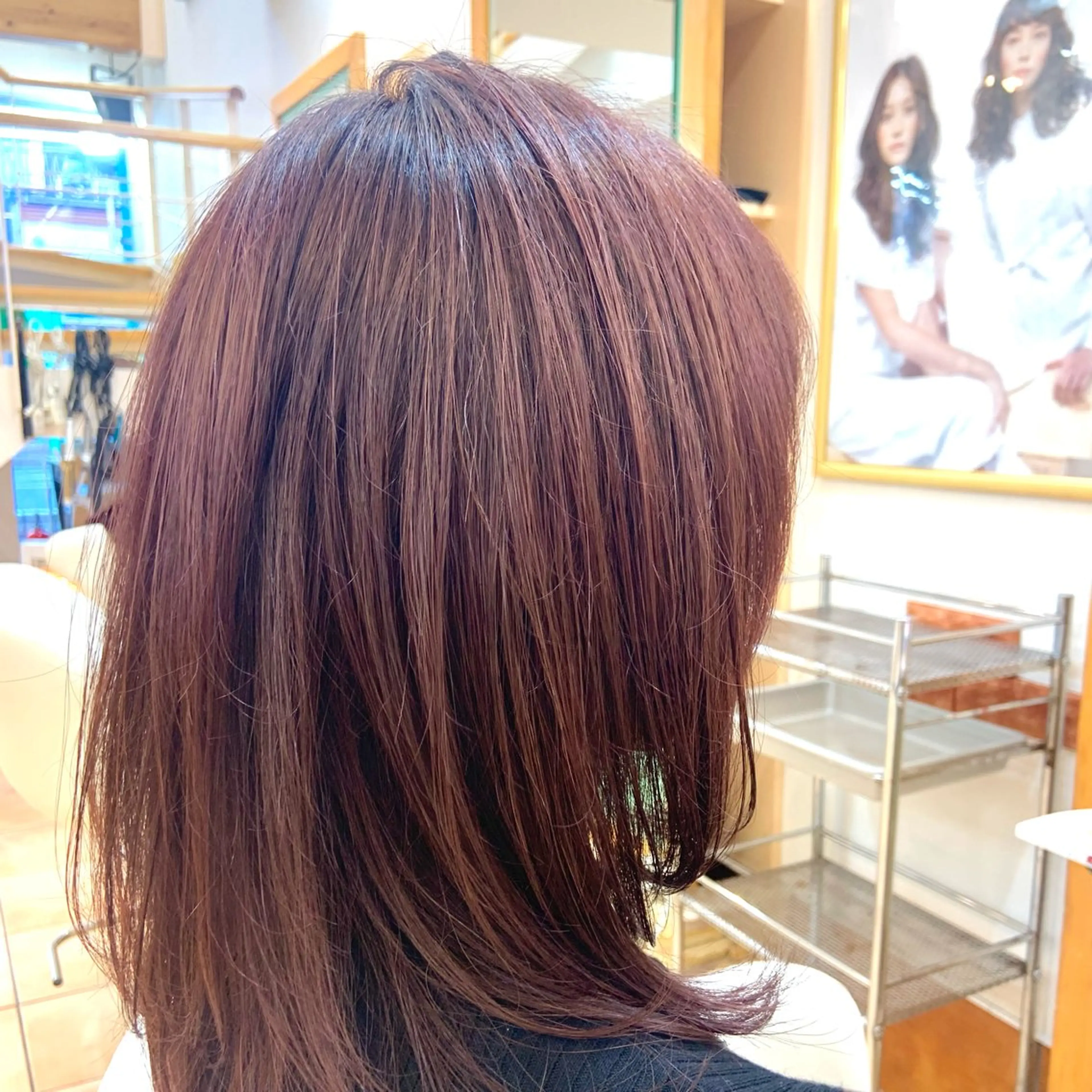 カラー ブリーチ ダブルカラー ブリーチなしカラー カット ヘアカラー ✨ツヤ感透明感カラー /縮毛矯正/うみ✨️のヘアスタイル