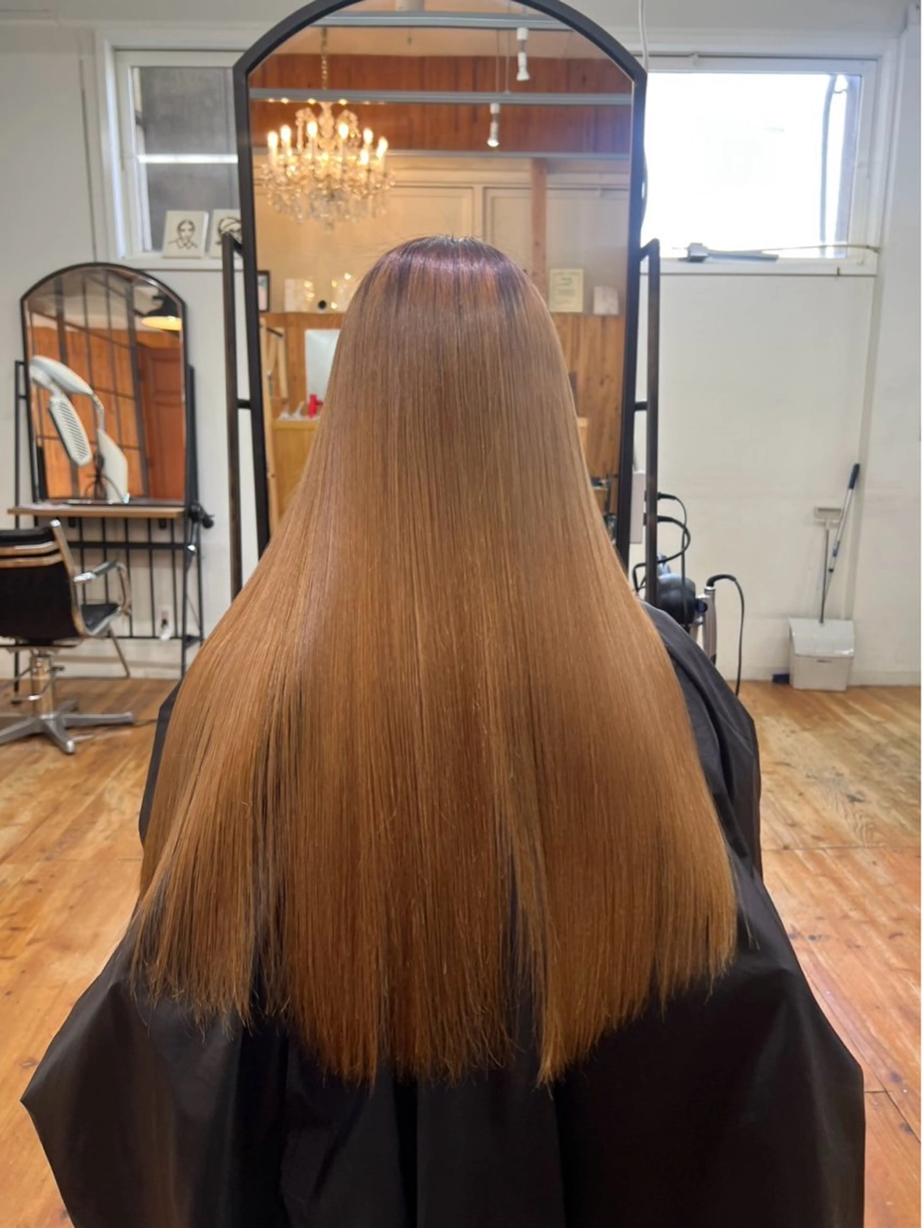 ロング 髪質改善 縮毛矯正 淀 小南津のヘアスタイル