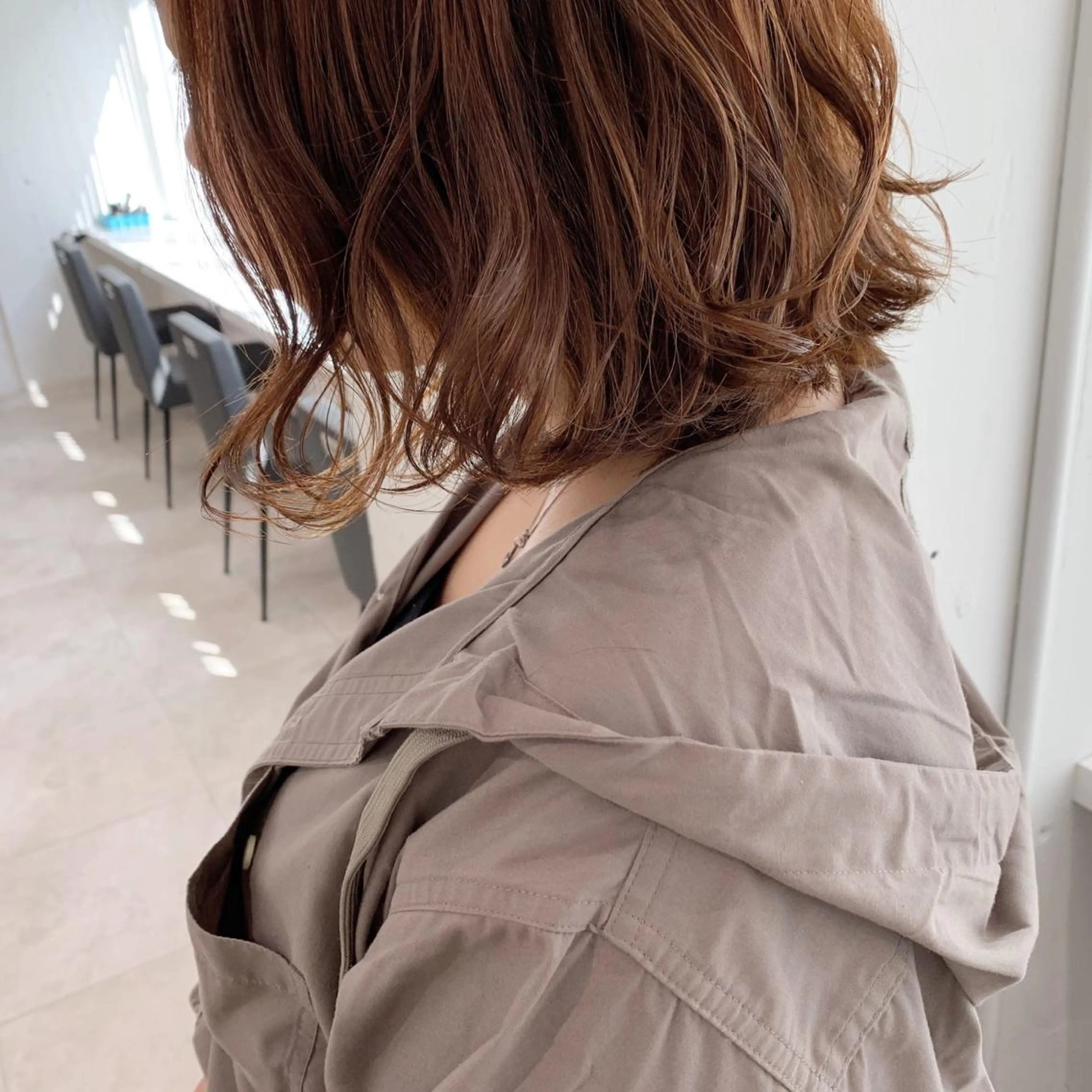 ショート ヘアアレンジ 前下がりボブ ボブ 🫧透明感カラー/ ボブ/小笠原汐海🪽のヘアスタイル