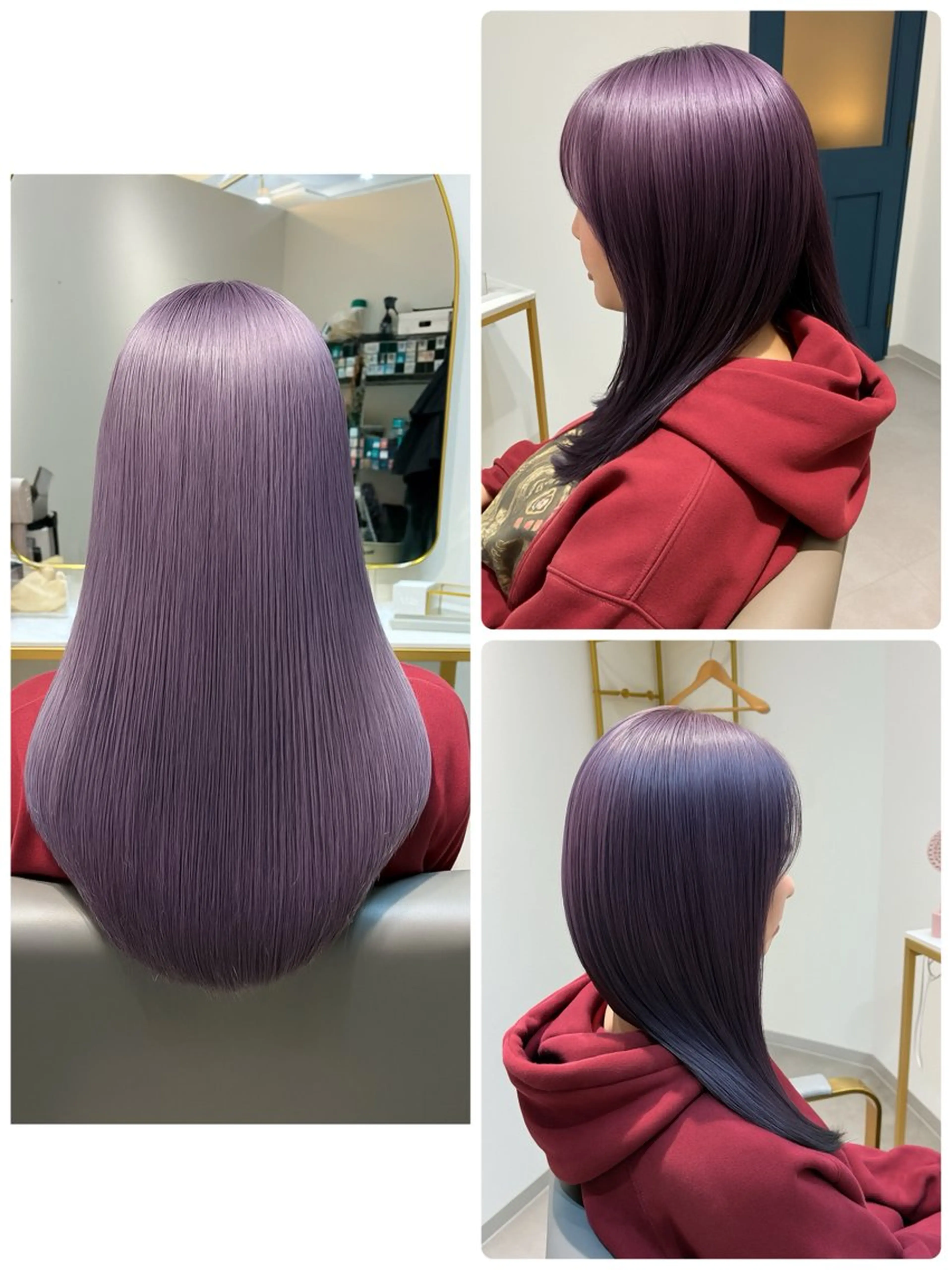 ロング ヘアアレンジ ボブ ハイライト 髪質改善 韓国風ヘア レイヤーカット カット ヘアカラー トリートメント 髪質改善/縮毛矯正/ 美髪/個室/ハラのヘアスタイル