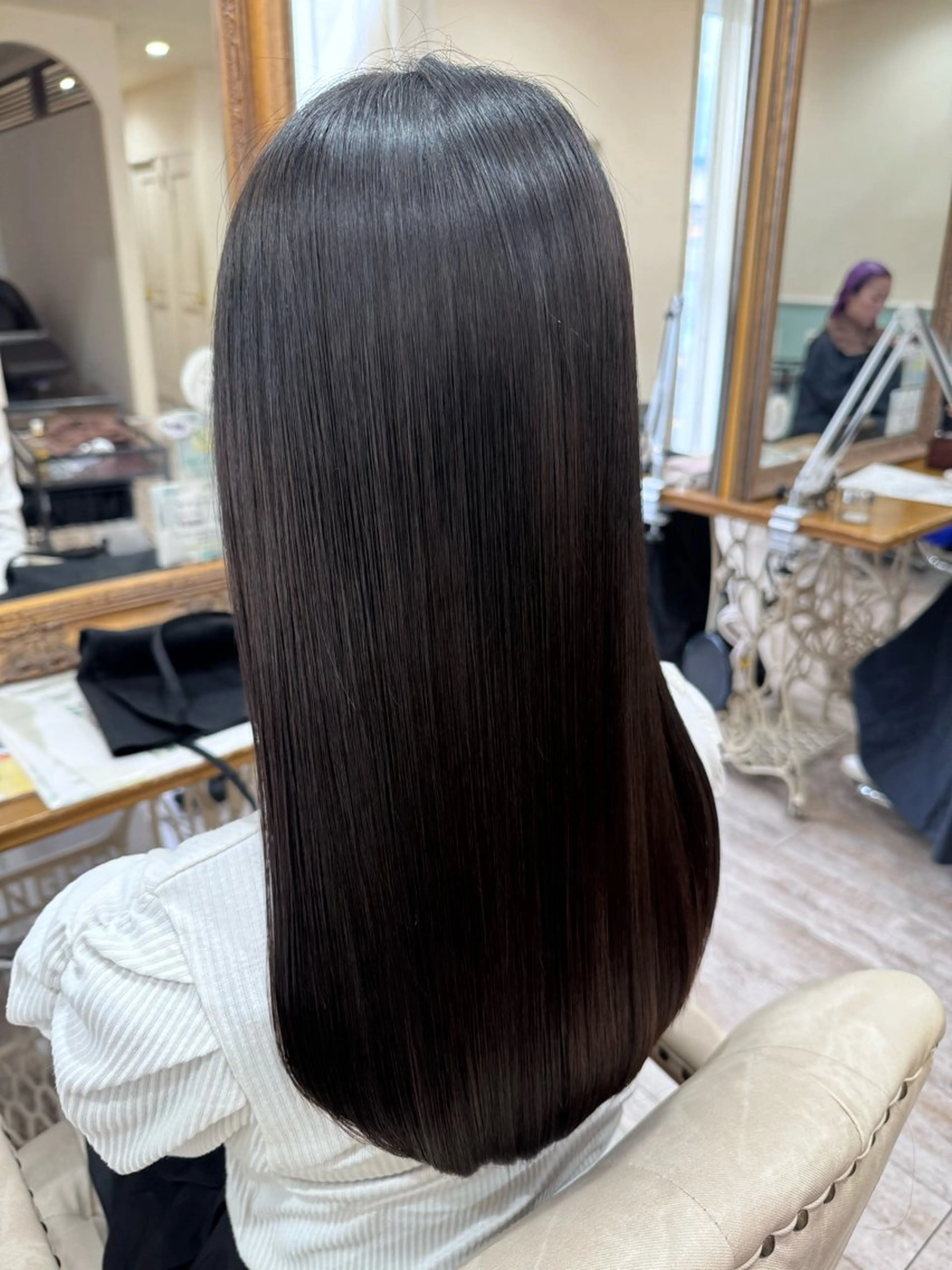 ロング カラー 髪質改善 レイヤーカット カット ヘアカラー 縮毛矯正 トリートメント 新越谷noble店長 松本拓也▶◀*.のヘアスタイル