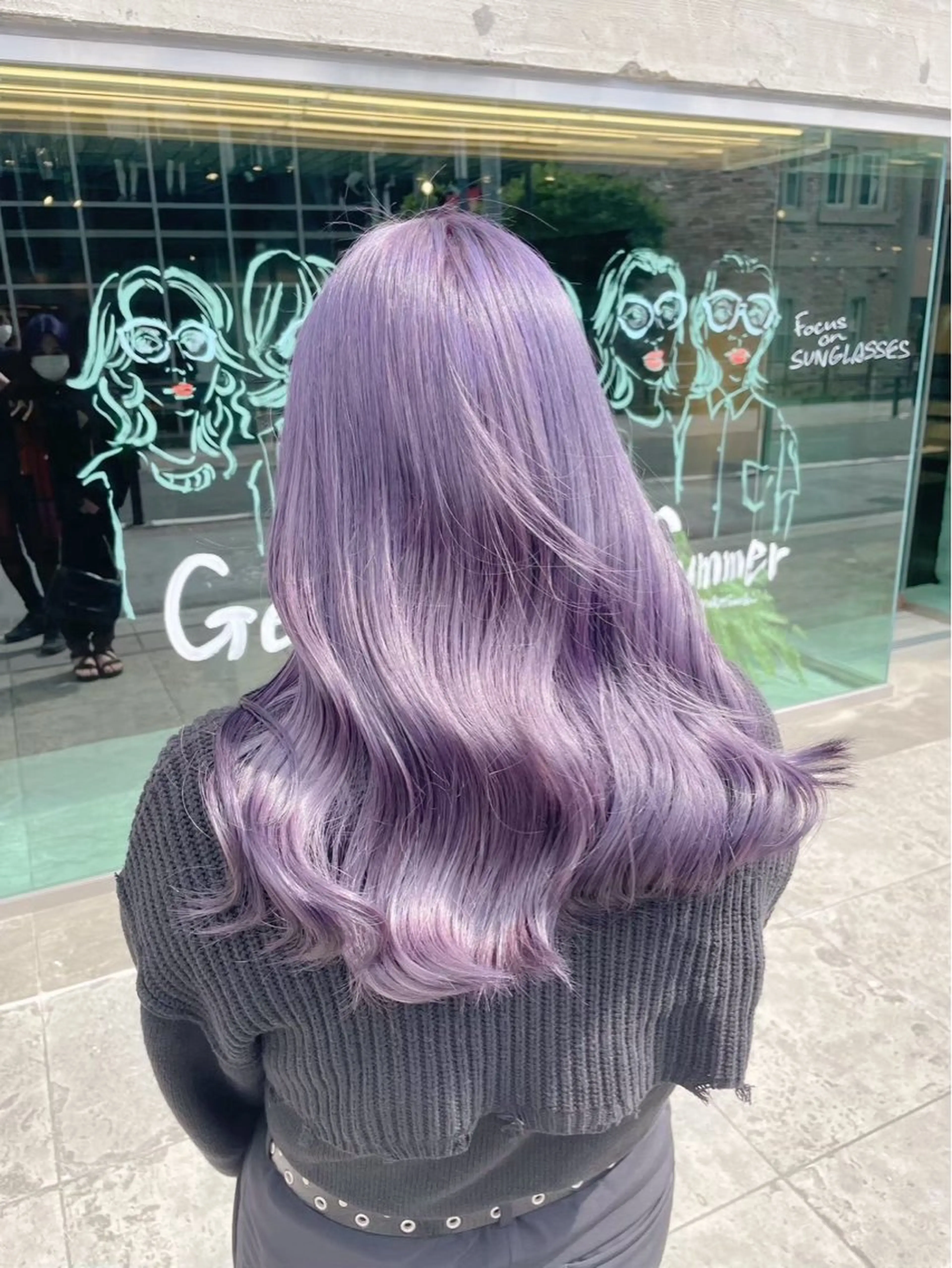 カラー まえの みほのヘアスタイル