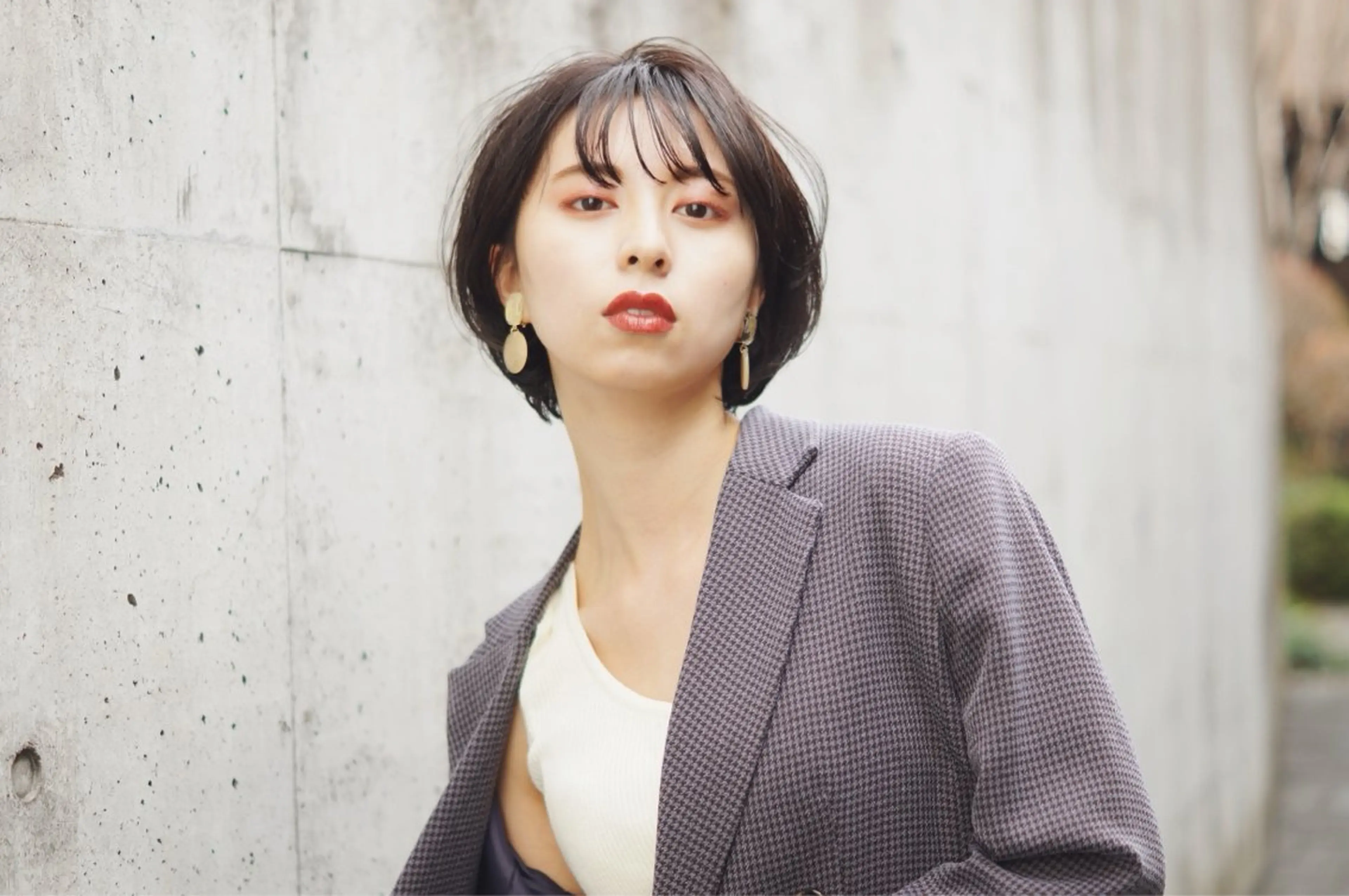 ショート カット ヘアカラー トリートメント hoNua. 栄/透明感カラーのヘアスタイル