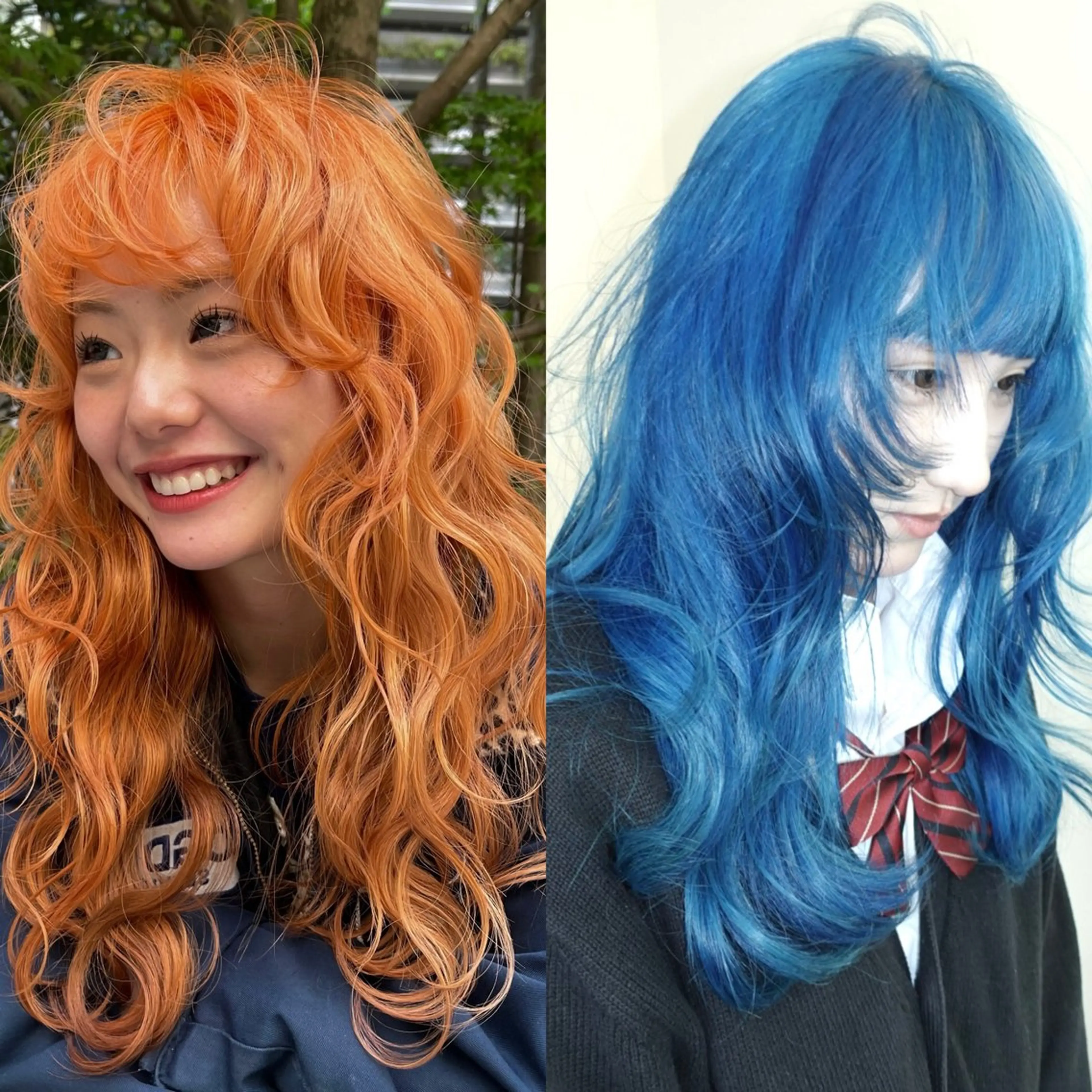 セミロング カラー momo もものヘアスタイル