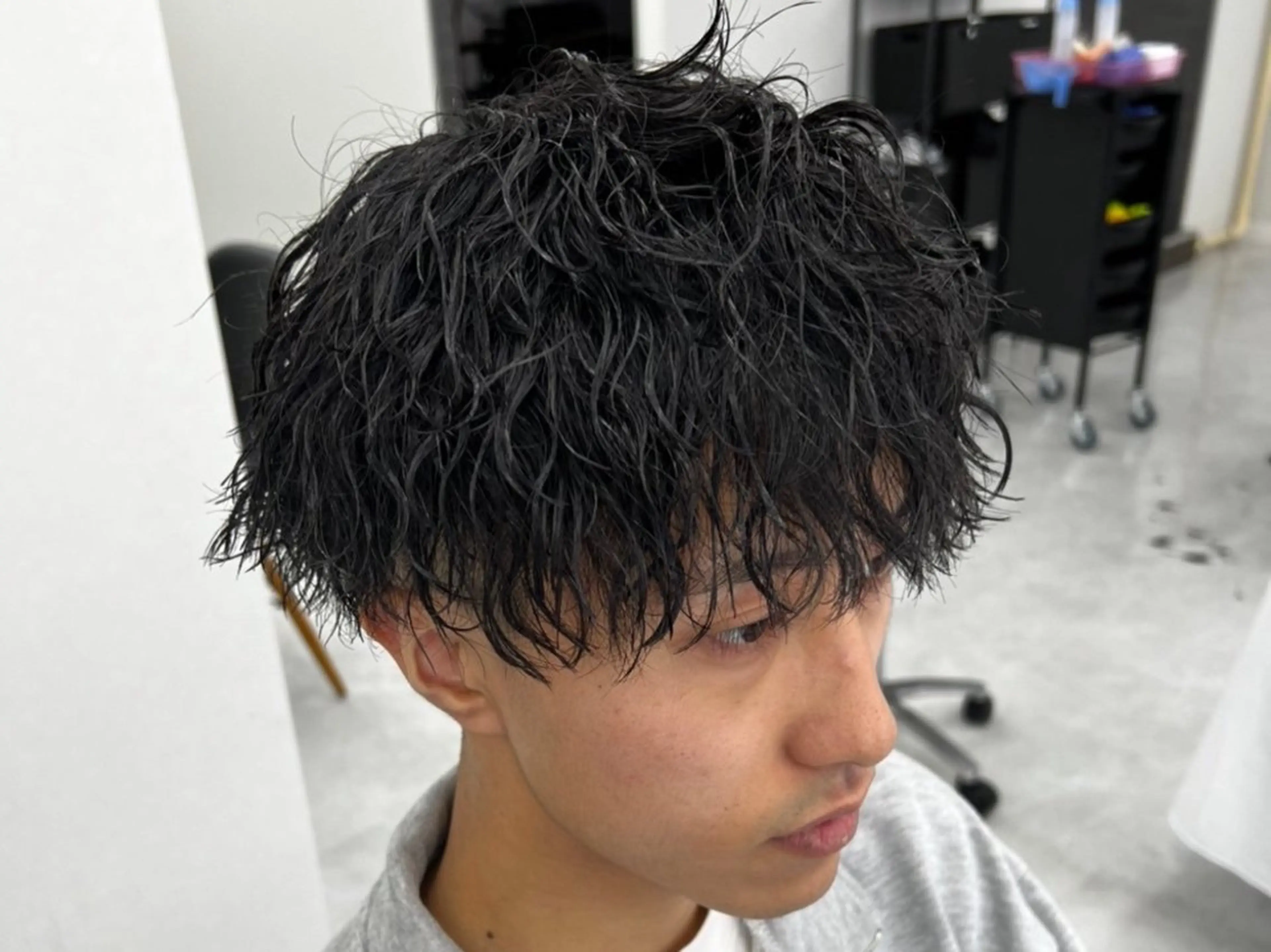 ショート パーマ メンズ カット パーマ ヘアセット 垢抜けメンズパーマ/ DAICHIのヘアスタイル