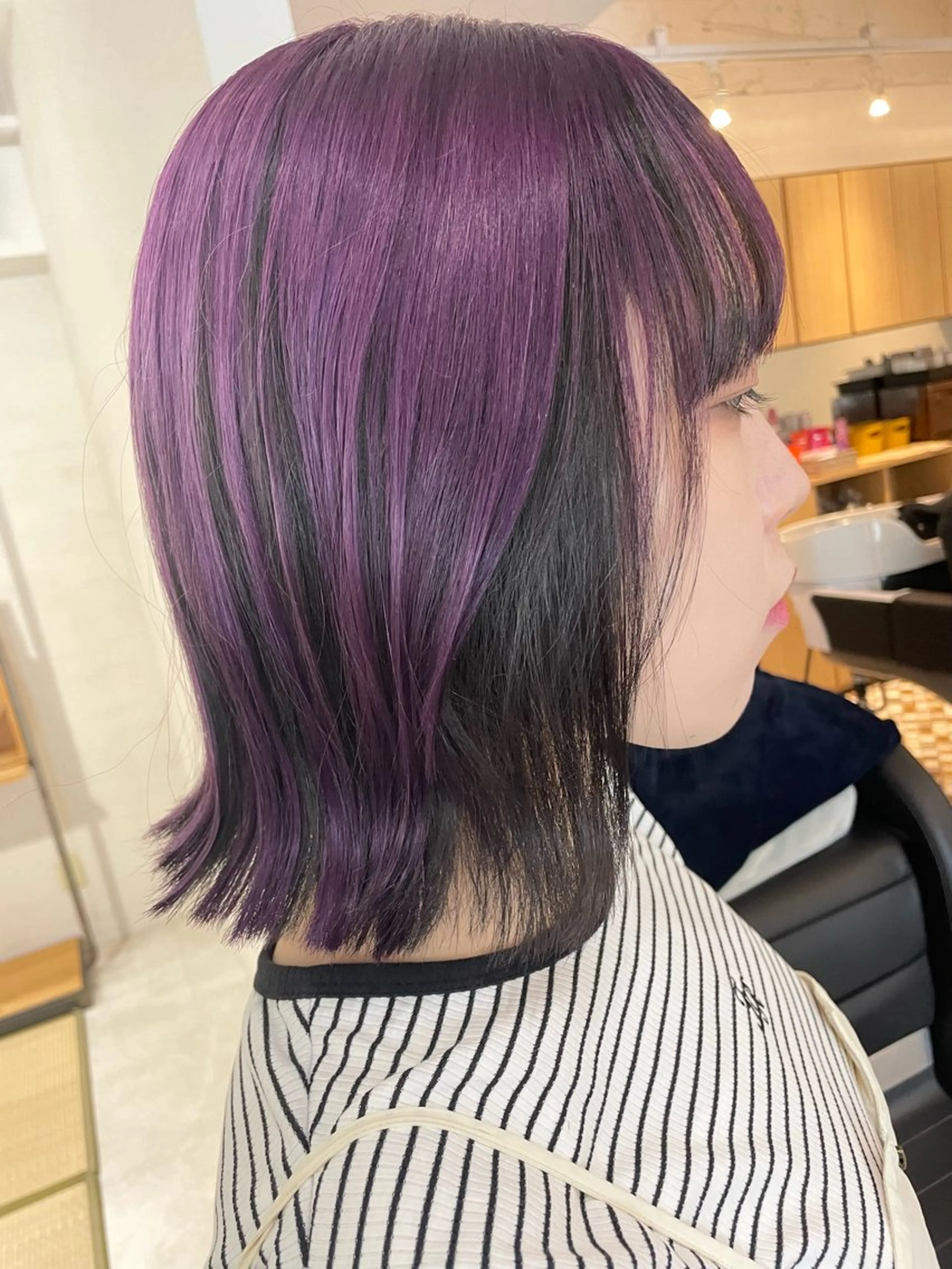 ミディアム カラー 黒髪 ヘアカラー トリートメント 平澤 萌香のその他イメージ
