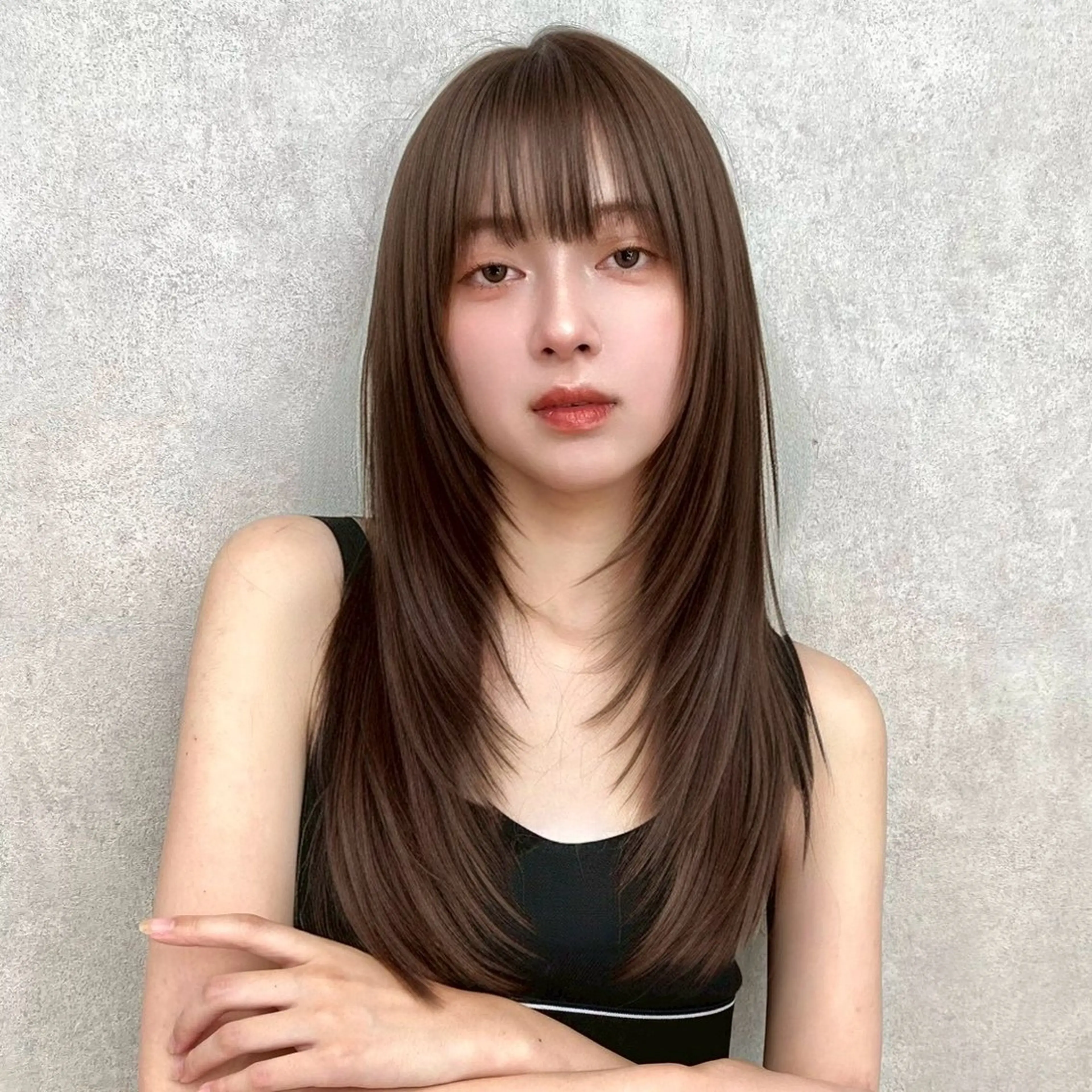 ロング レイヤーカット VIVIE 福岡天神店のヘアスタイル