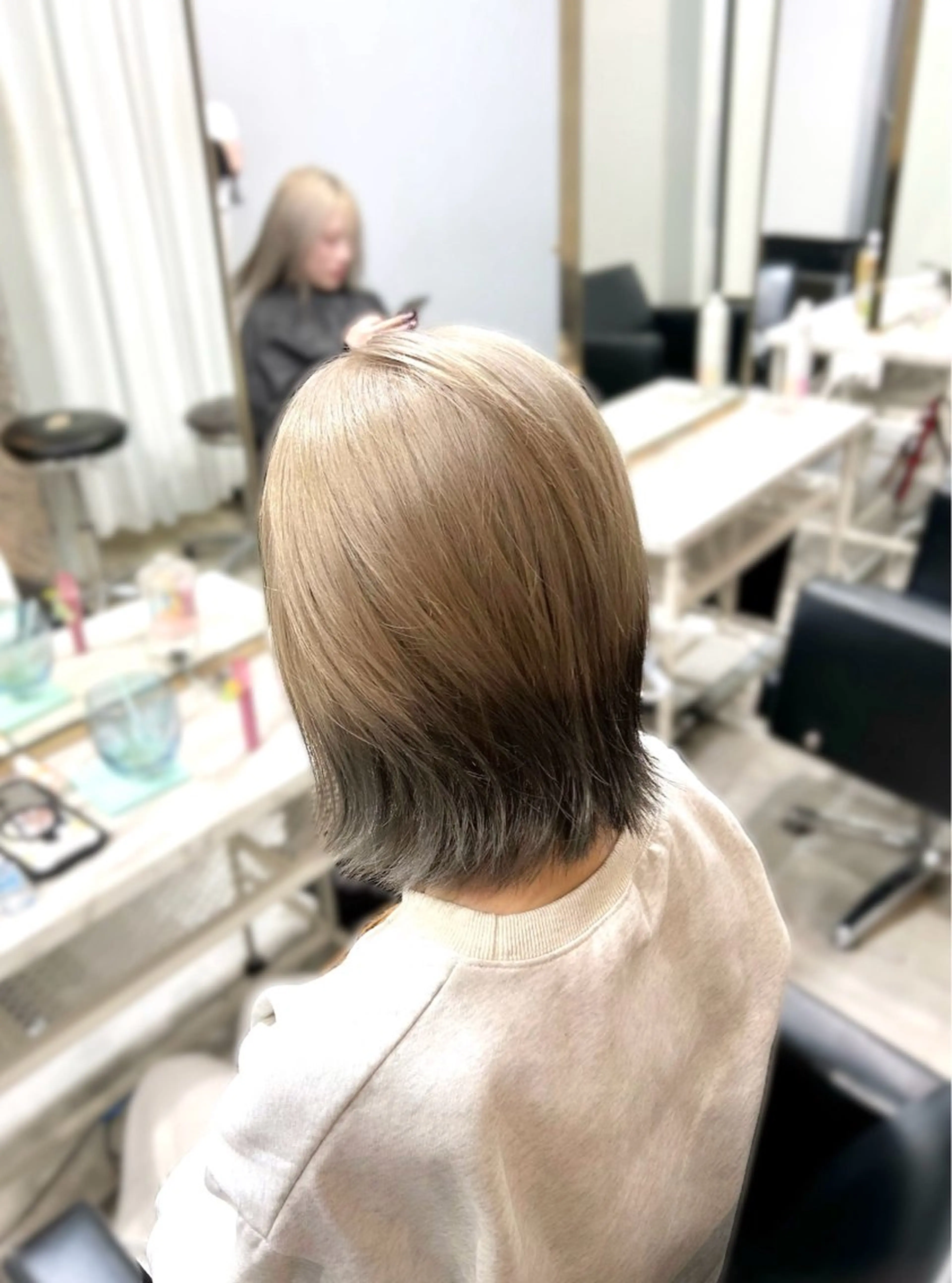 ミディアム カラー カット ヘアカラー トリートメント 💘大人可愛く💘 Natsuki❥❥❥のヘアスタイル