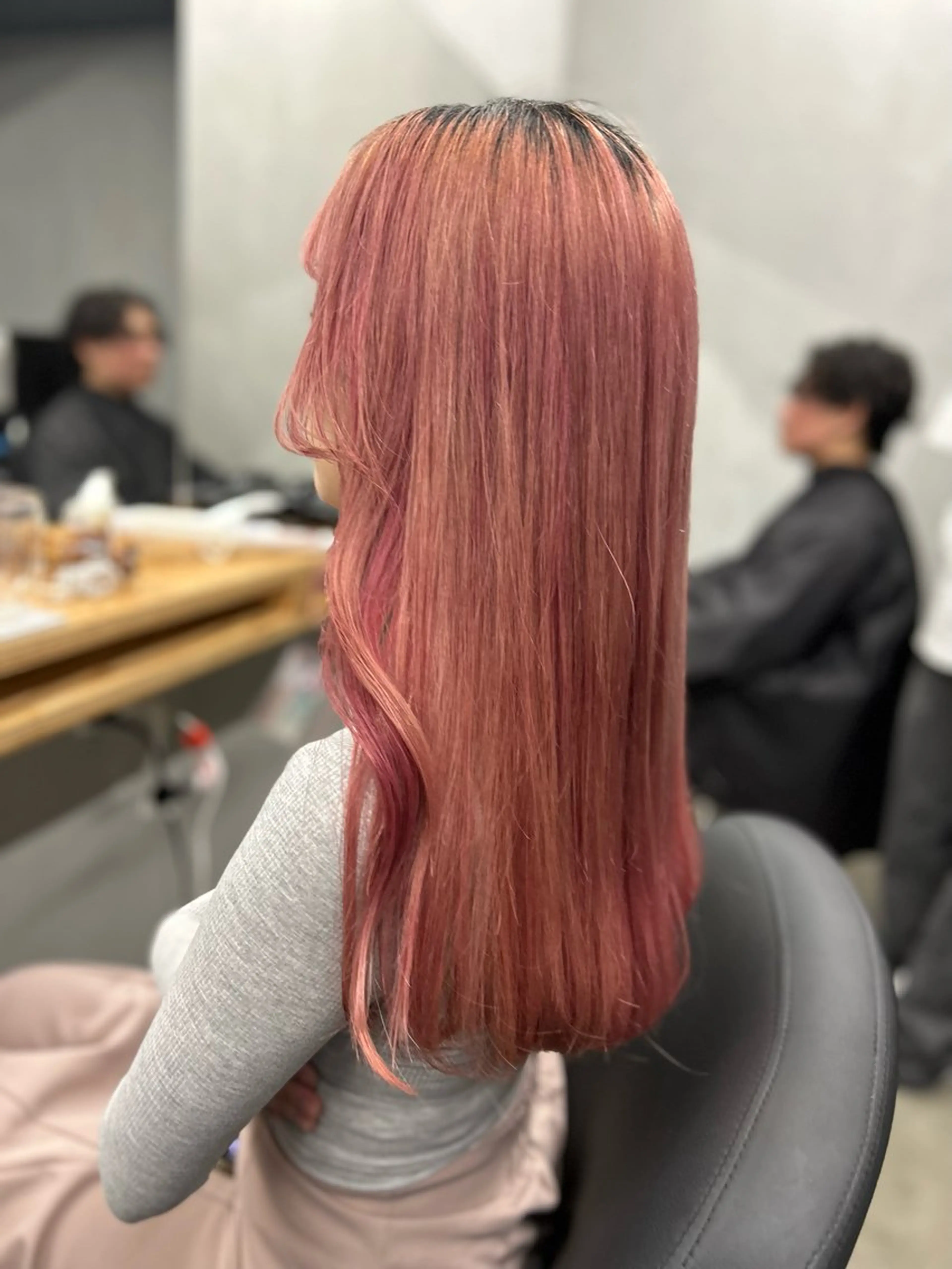 ロング カラー ピンクカラー N/デザインカラー 🌿ナギのヘアスタイル