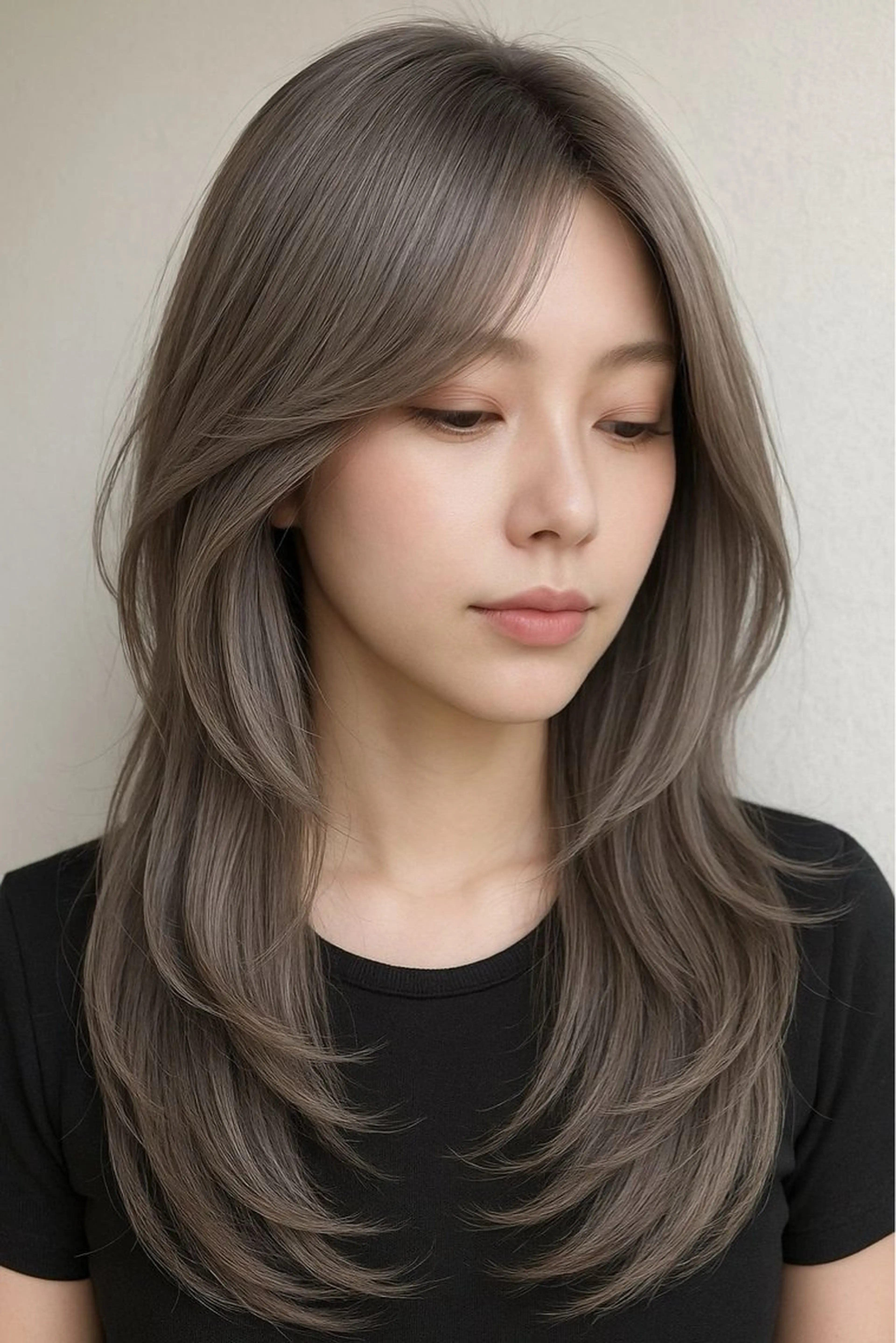 ロング 馬場 彩のヘアスタイル