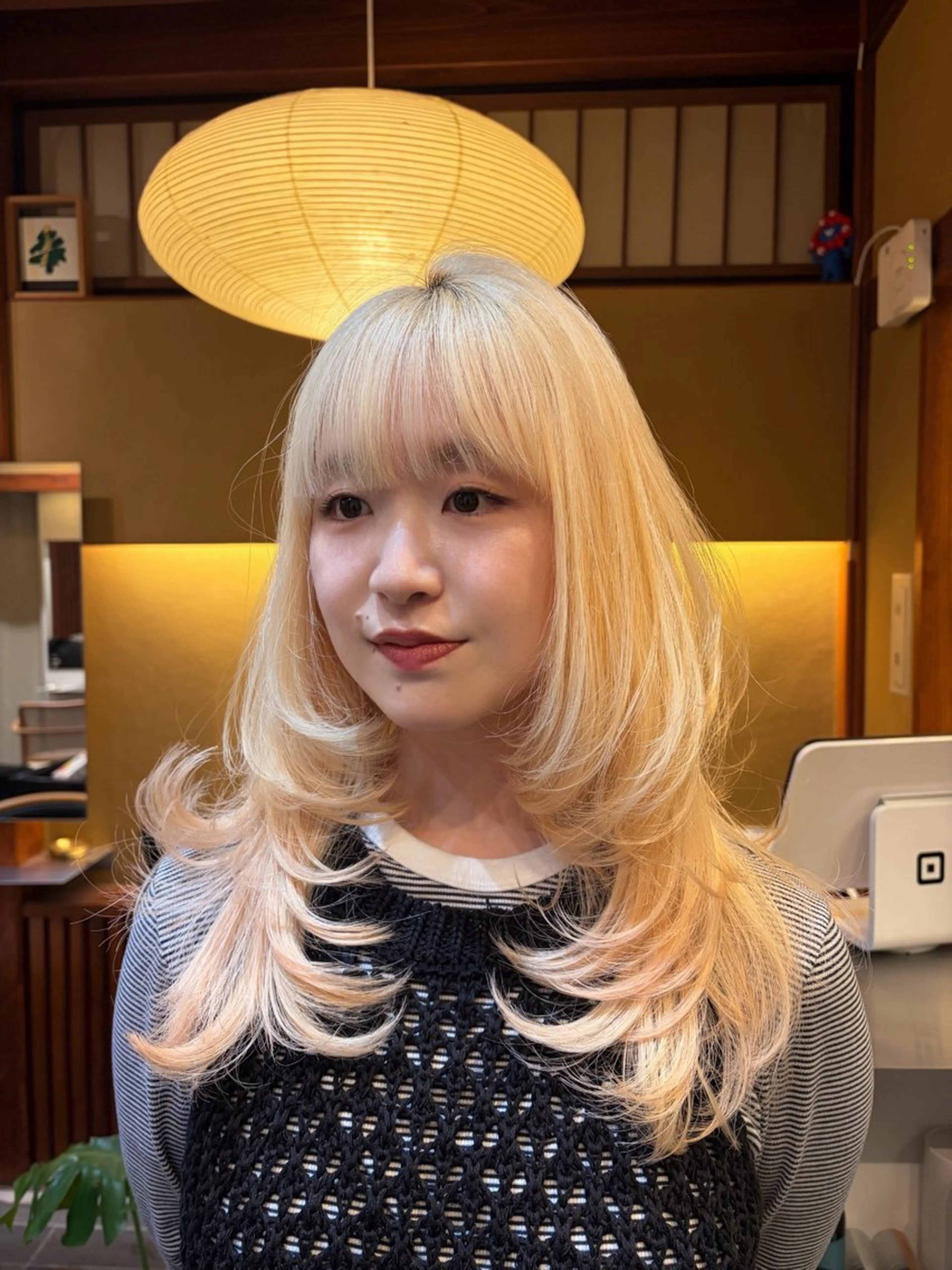 セミロング カット ヘアカラー ゆるふわガーリーst yle🩰yuukaのヘアスタイル