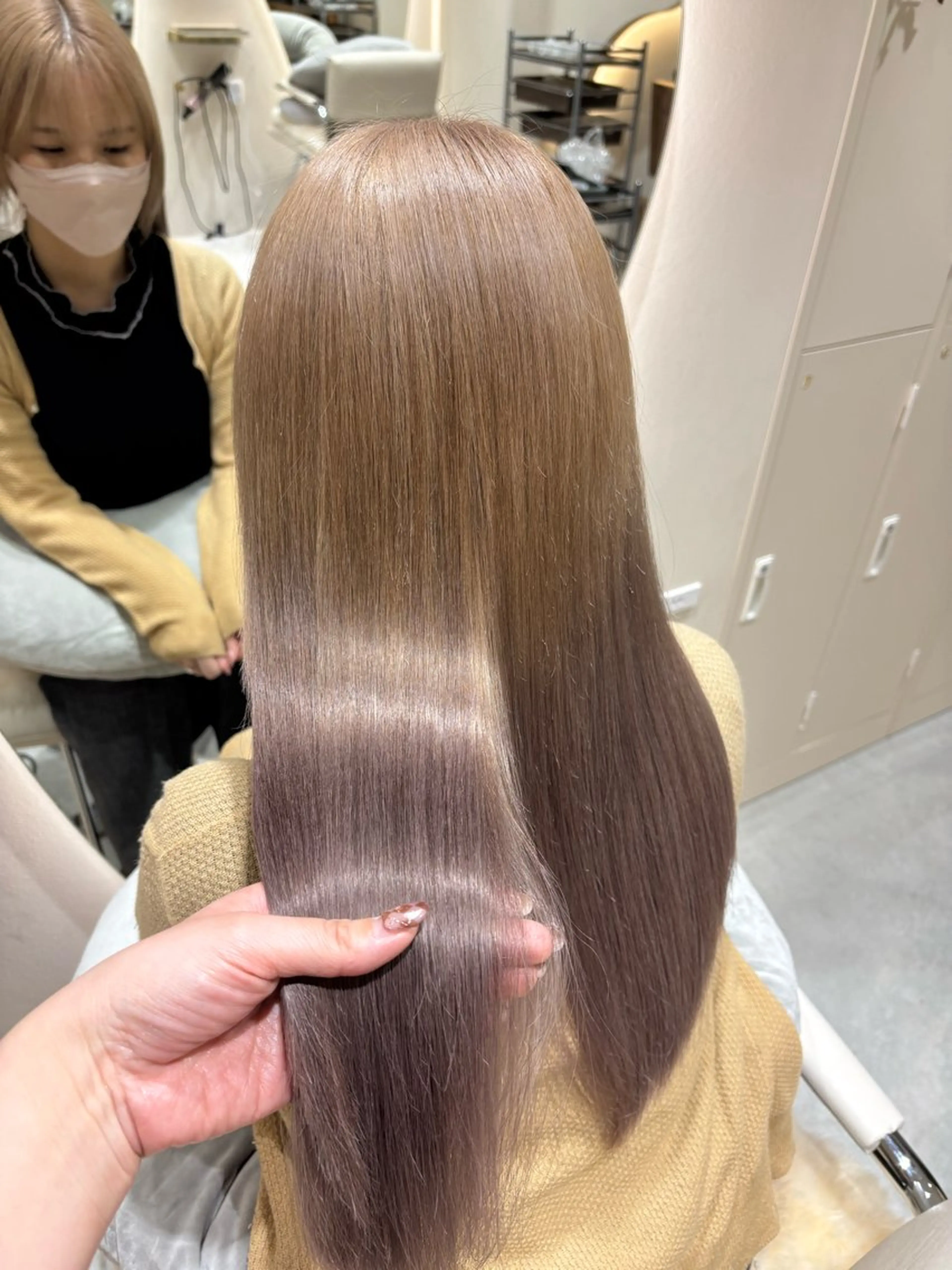 ロング 髪質改善 トリートメント トリートメント ヘアセット☆ 髪質改善カラー☆まいのヘアスタイル