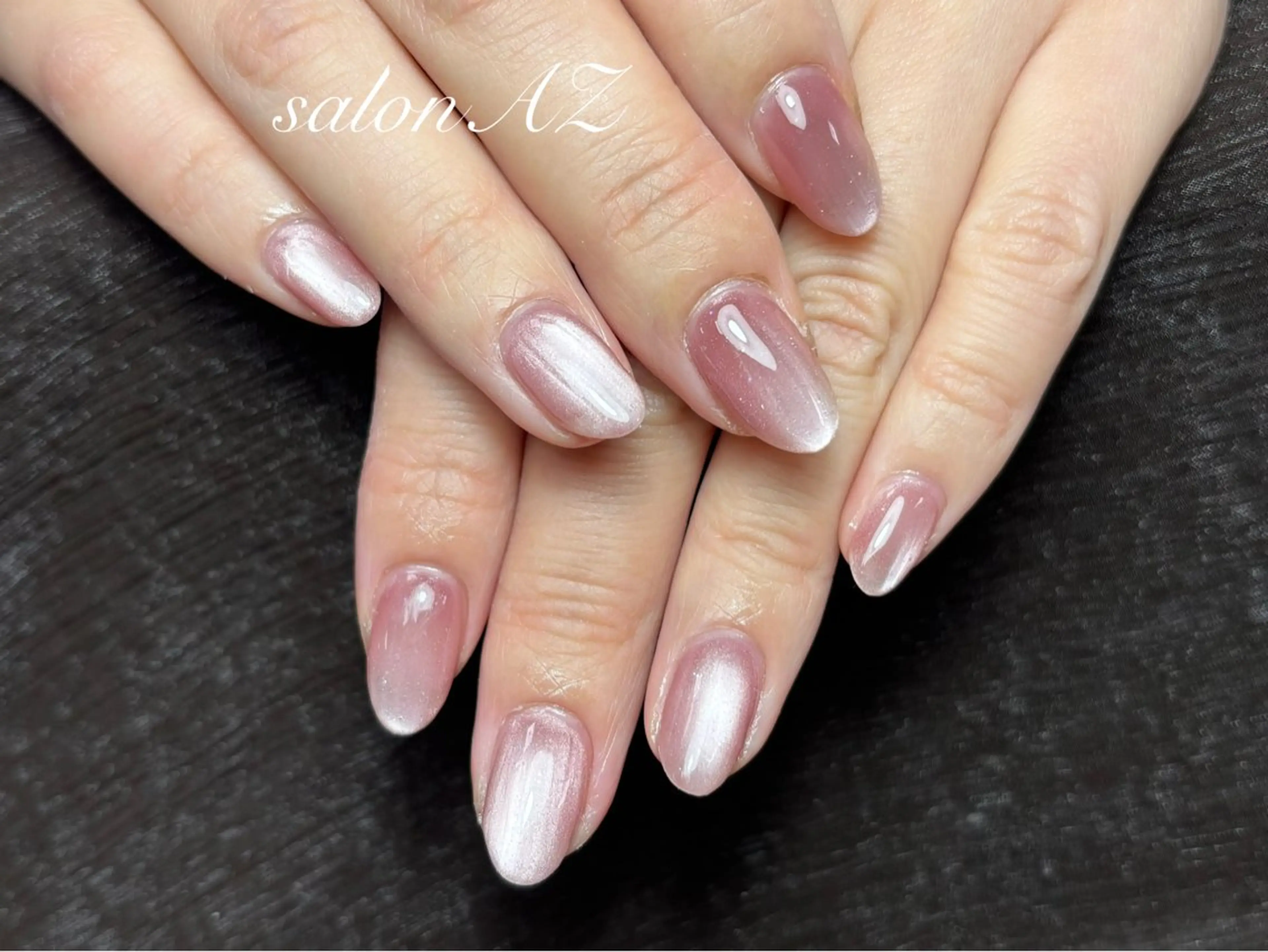 ネイル アートネイル 長さ出し フットネイル フレンチネイル ジェルネイル salon AZ NANAのネイルデザイン