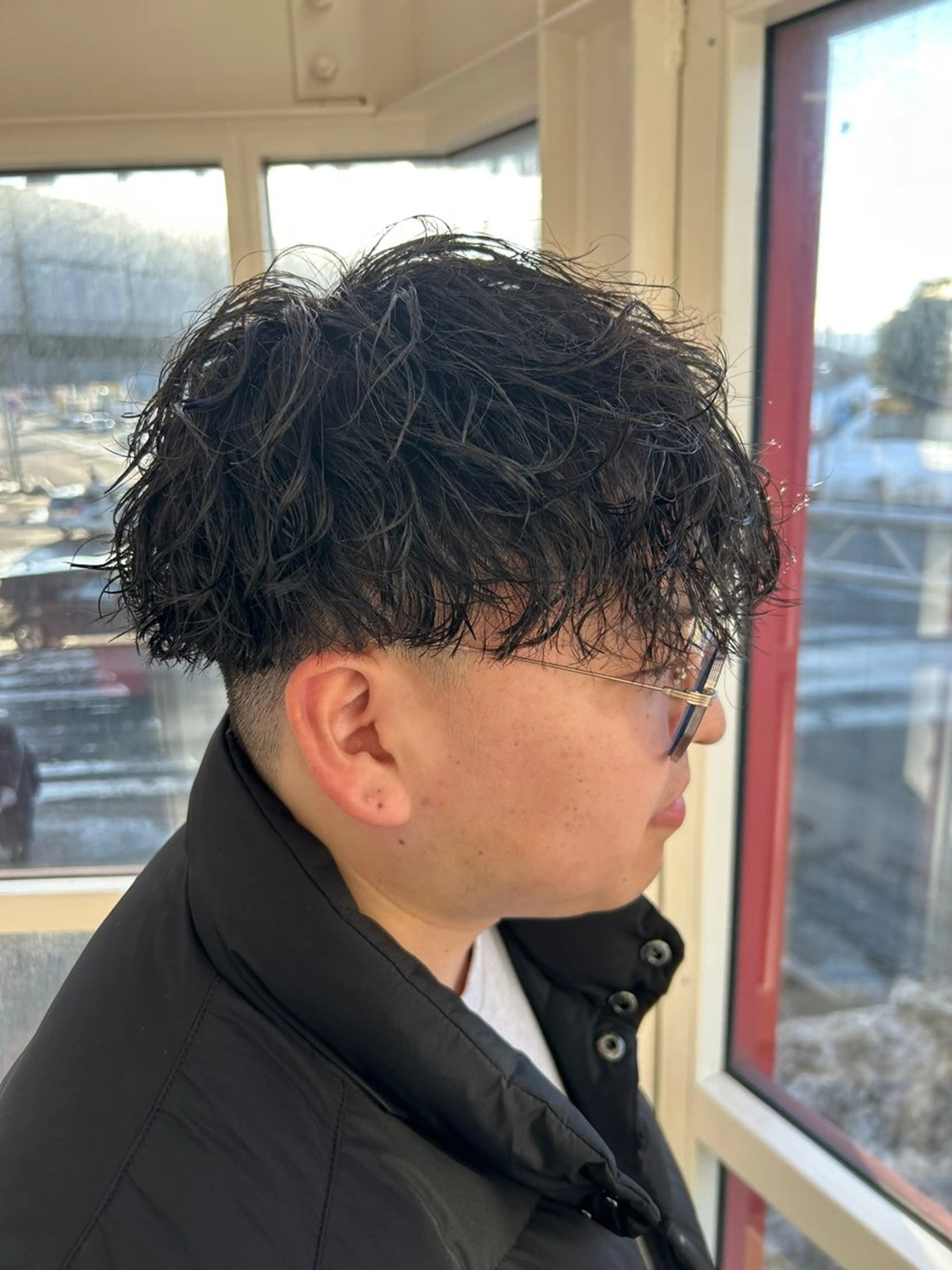 パーマ メンズ メンズパーマ 波巻きパーマ カット パーマ メンズパーマ/メンズ カット/たばたよしきのヘアスタイル