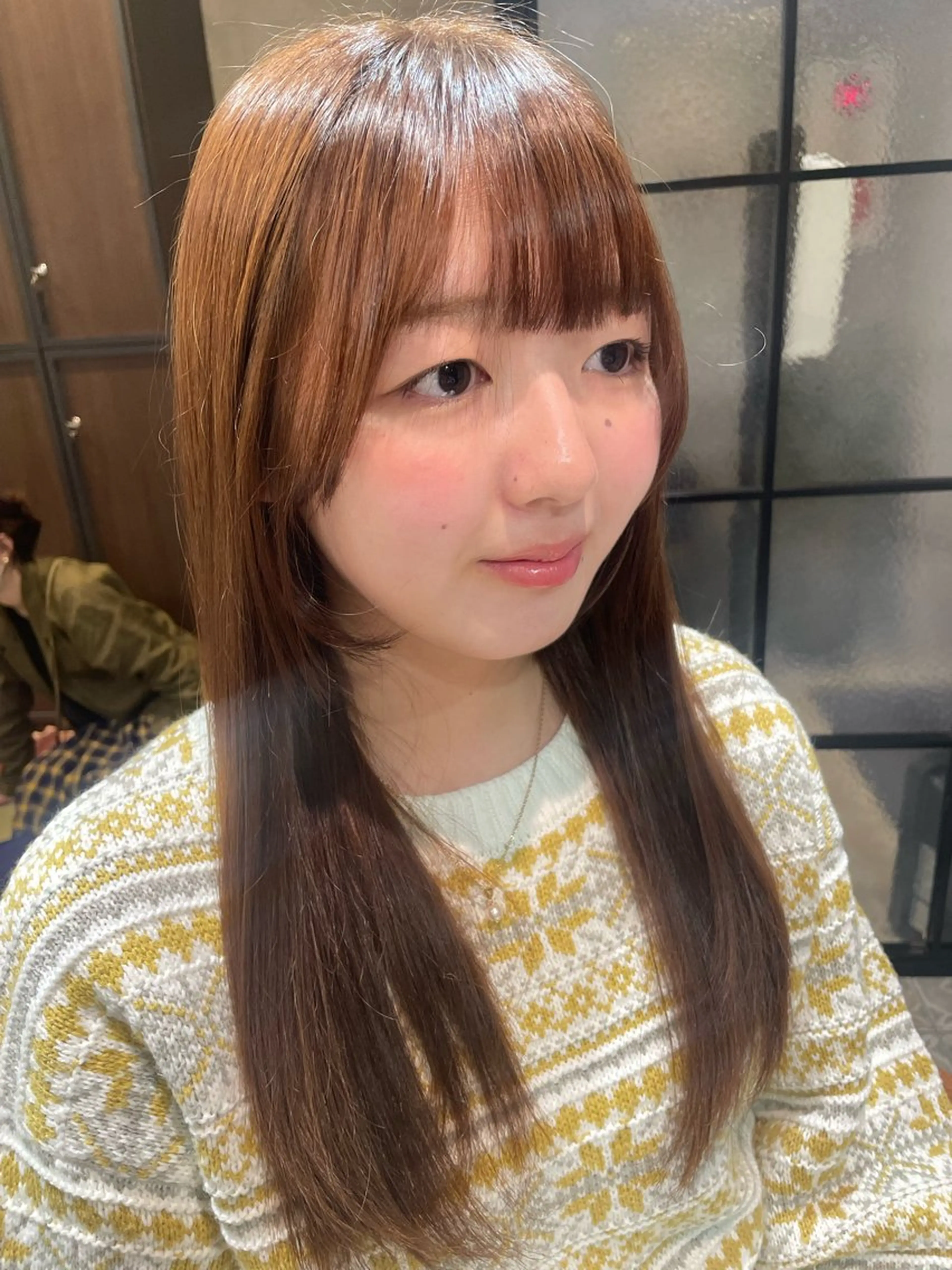 ロング カラー ブラウンカラー チョコレートブラウン 🍑おおしまくるみ 🍑暖色/ボブのヘアスタイル