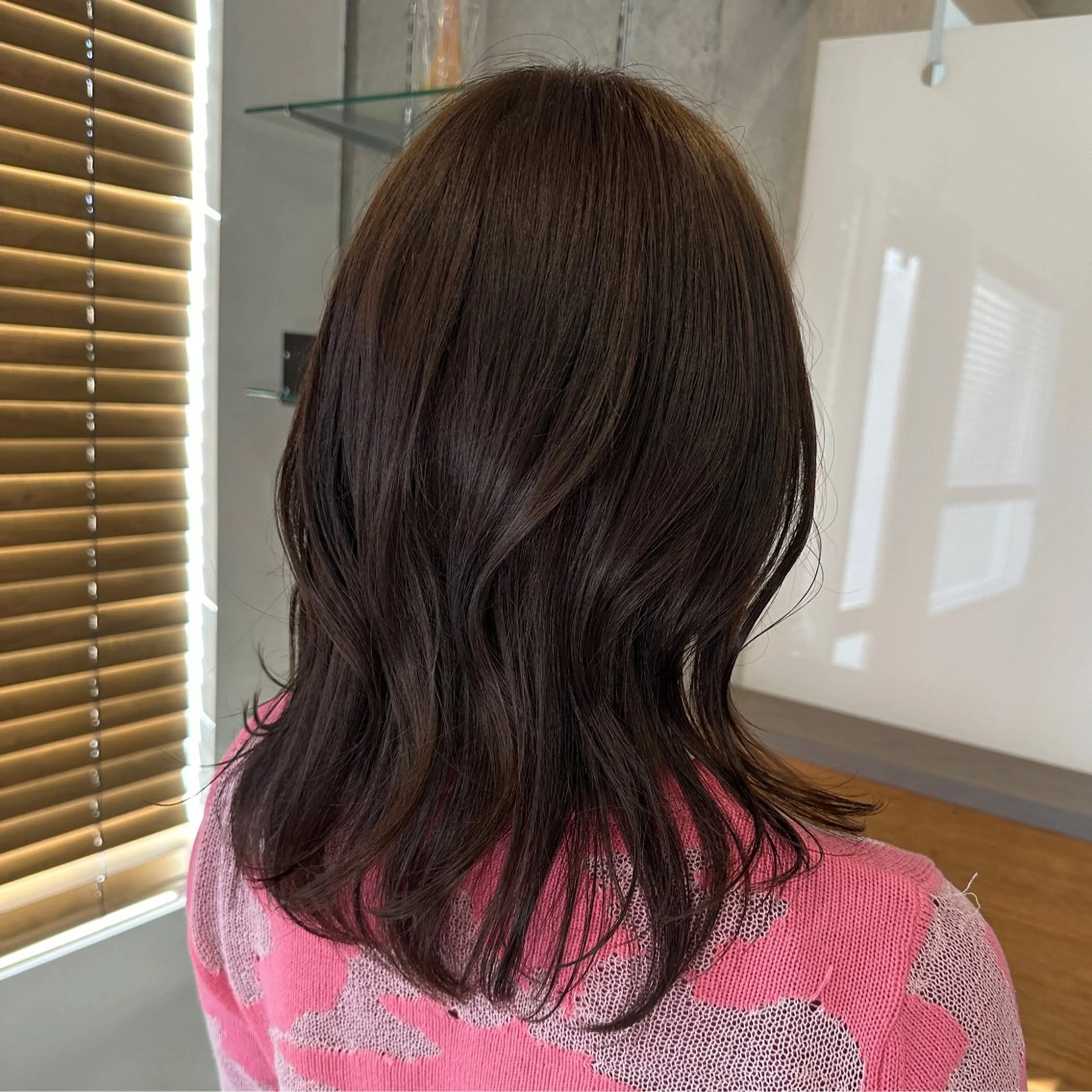 ミディアム カット ヘアカラー トリートメント 後藤 千絵のヘアスタイル