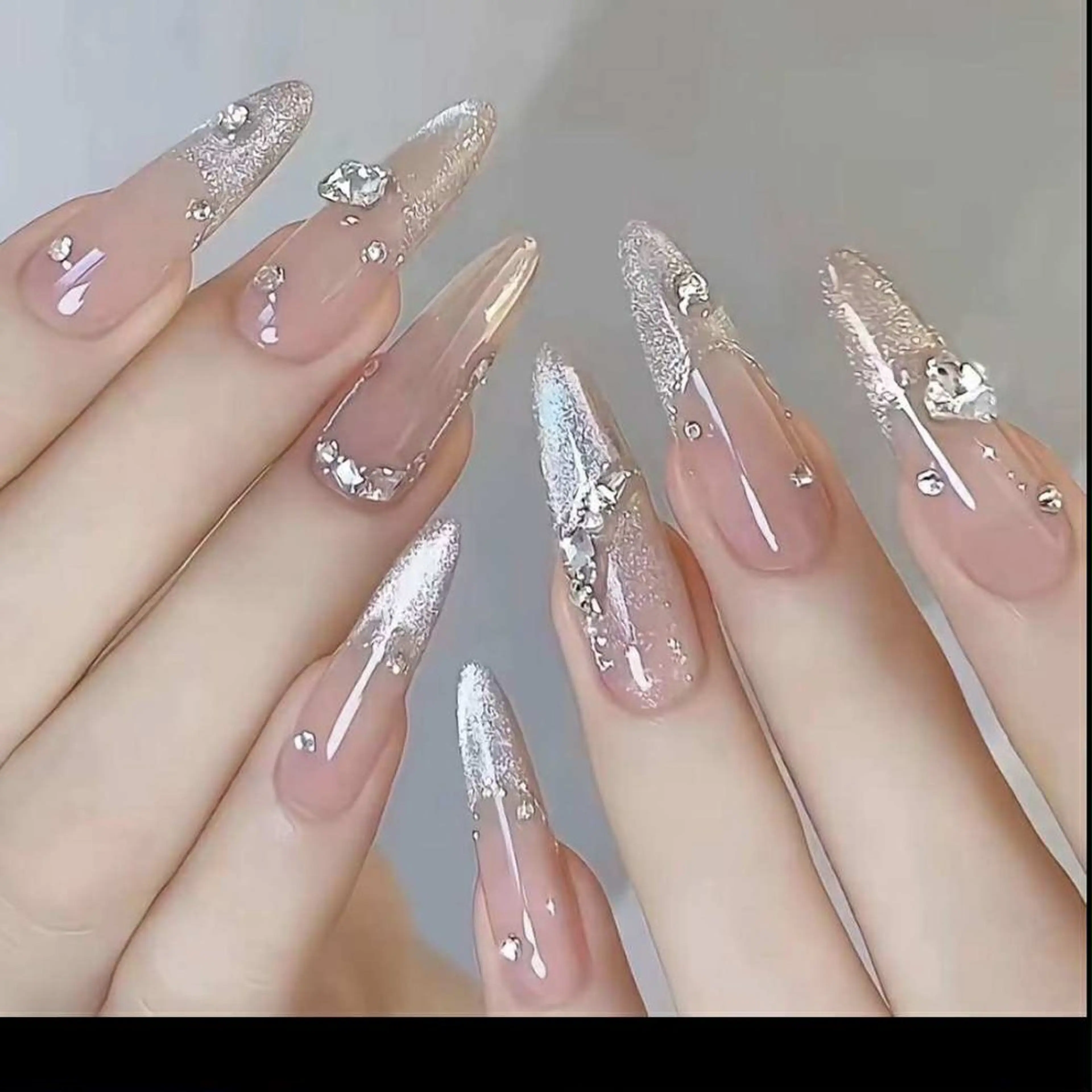 ネイル 長さ出し フットネイル ジェルネイル 韓国ネイル マグネットネイル YMT NailStudioのネイルデザイン