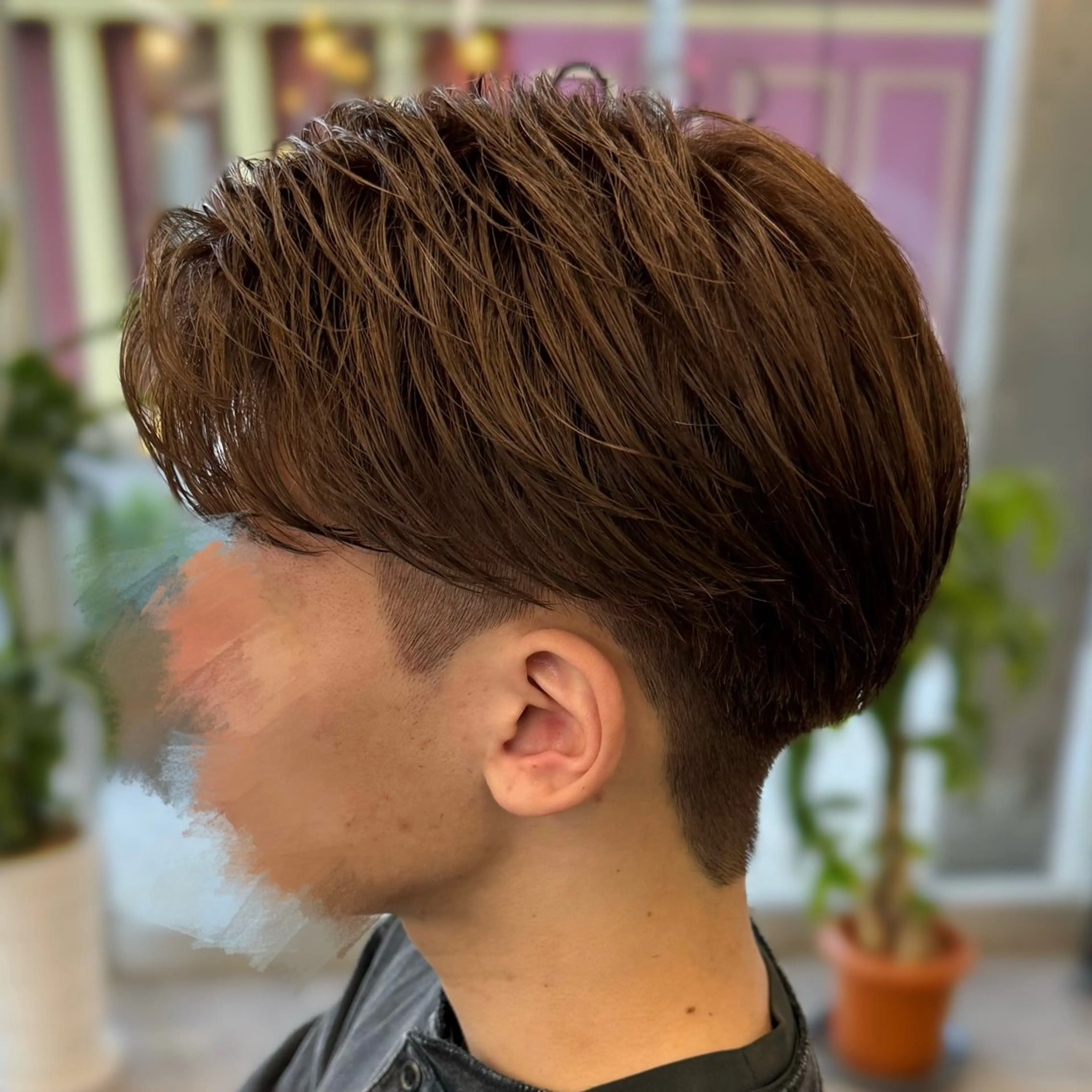 カラー メンズ ベージュカラー ブラウンカラー カット ヘアカラー  楓🍁COQU ✂︎men's限定のヘアスタイル