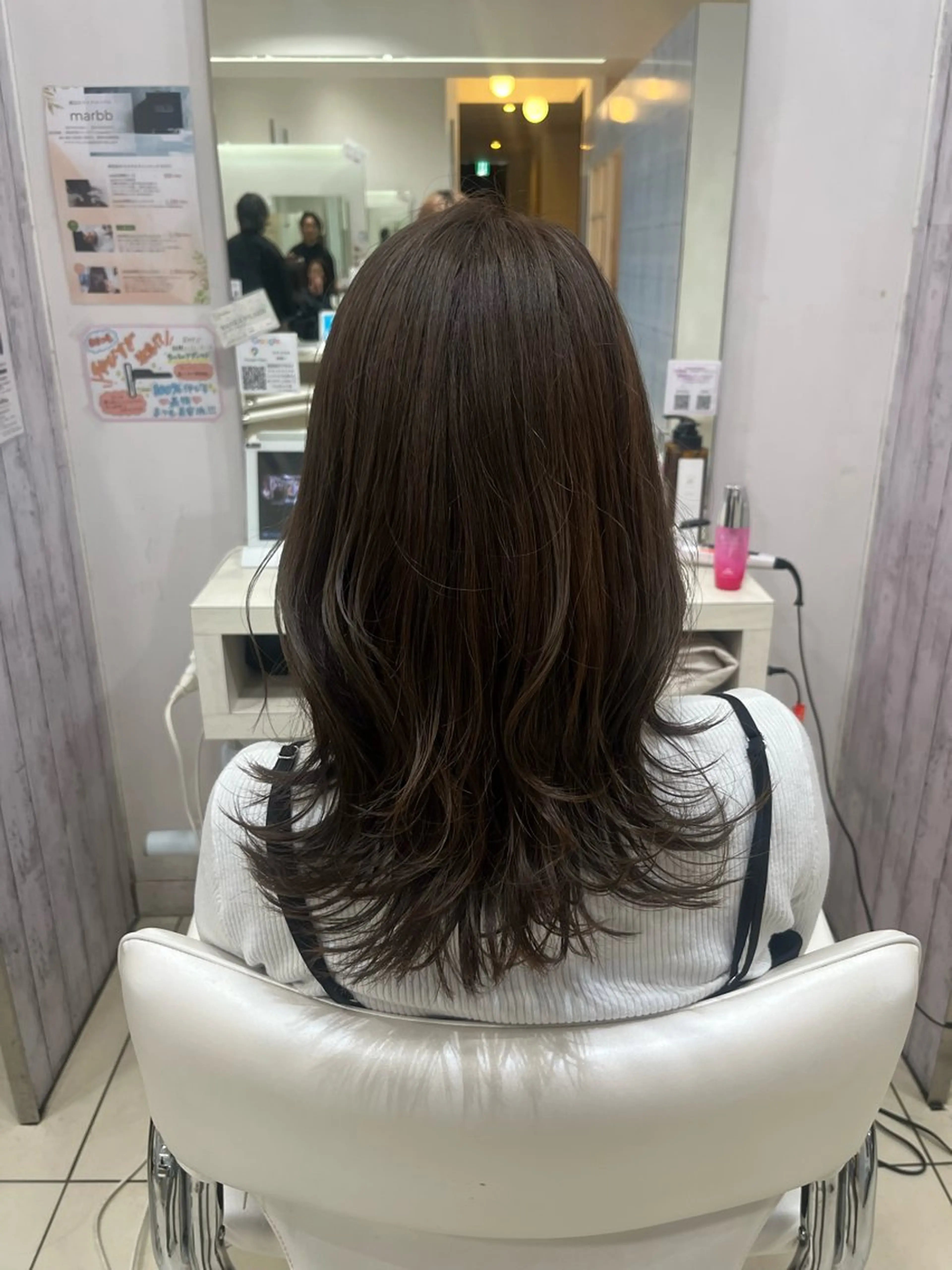 セミロング カラー グレージュ カット ヘアカラー 🤎ベージュカラー/ 髪質改善/山岸🤎のヘアスタイル