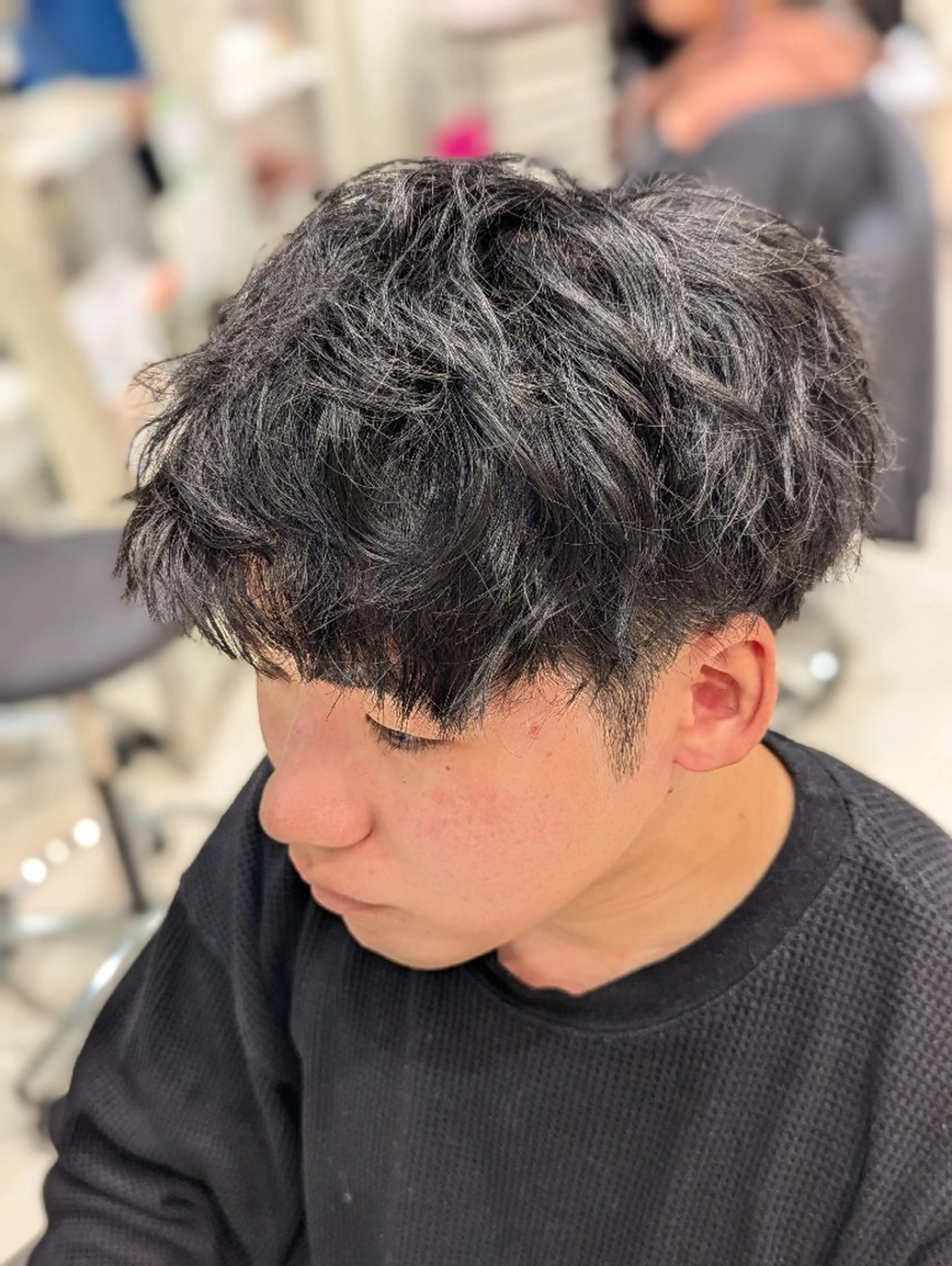 ショート メンズ パーマ 髪質改善 カミムラのヘアスタイル