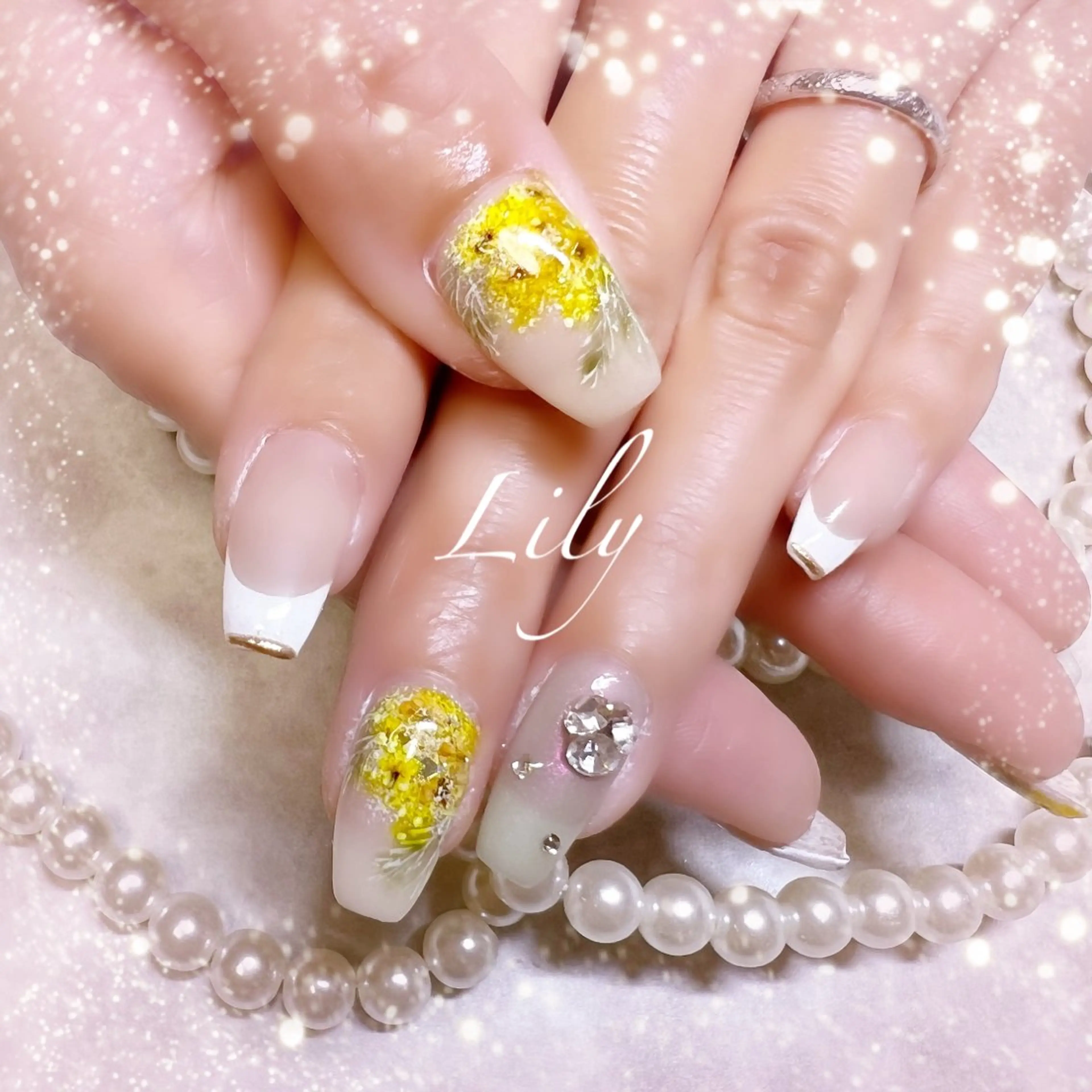 ネイル ハンドネイル Lily*nail 🌻Mii🌻のネイルデザイン