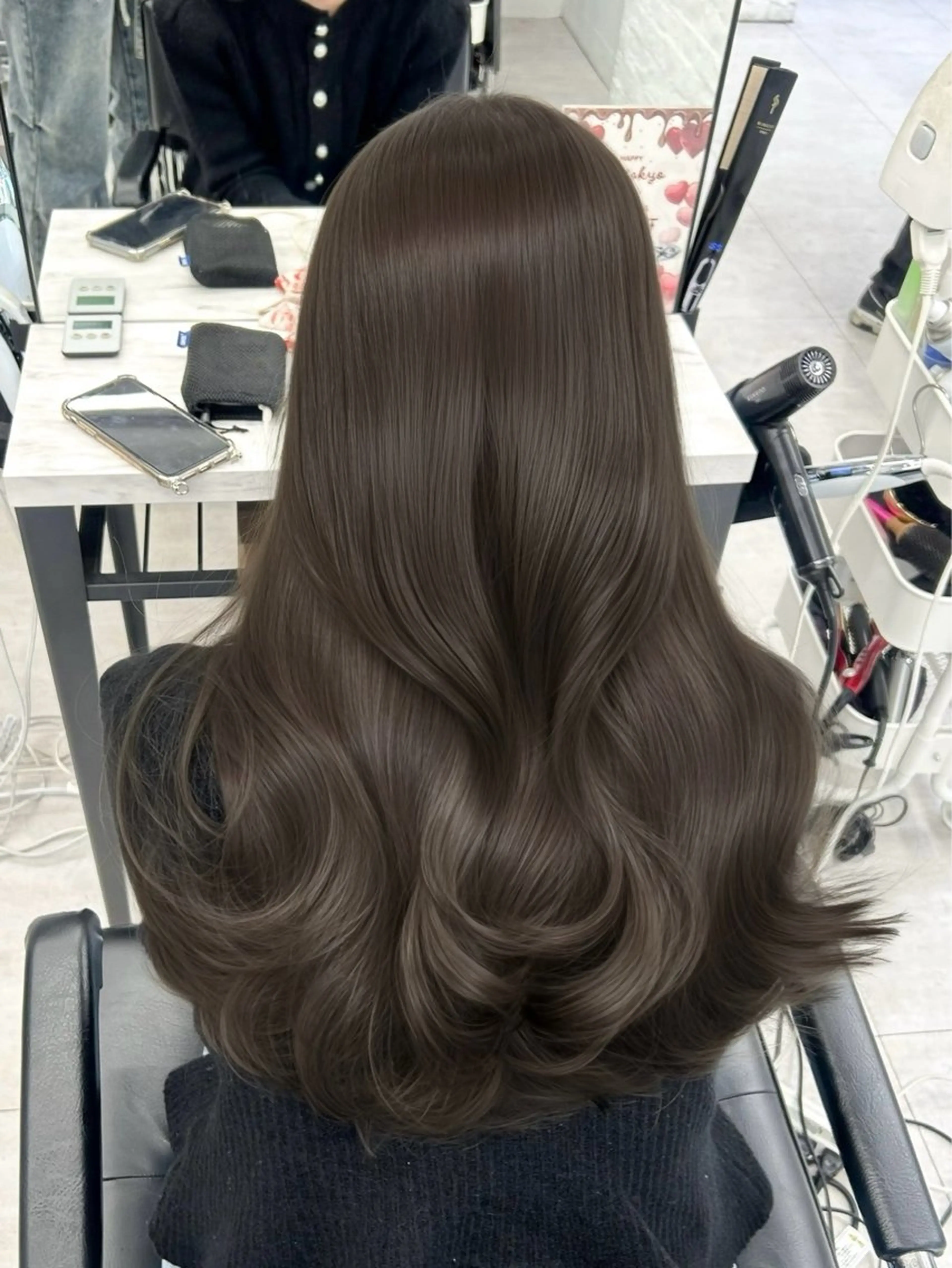 ロング カラー カット ヘアカラー トリートメント 透明感カラー 古山 結季🌙🖤のヘアスタイル