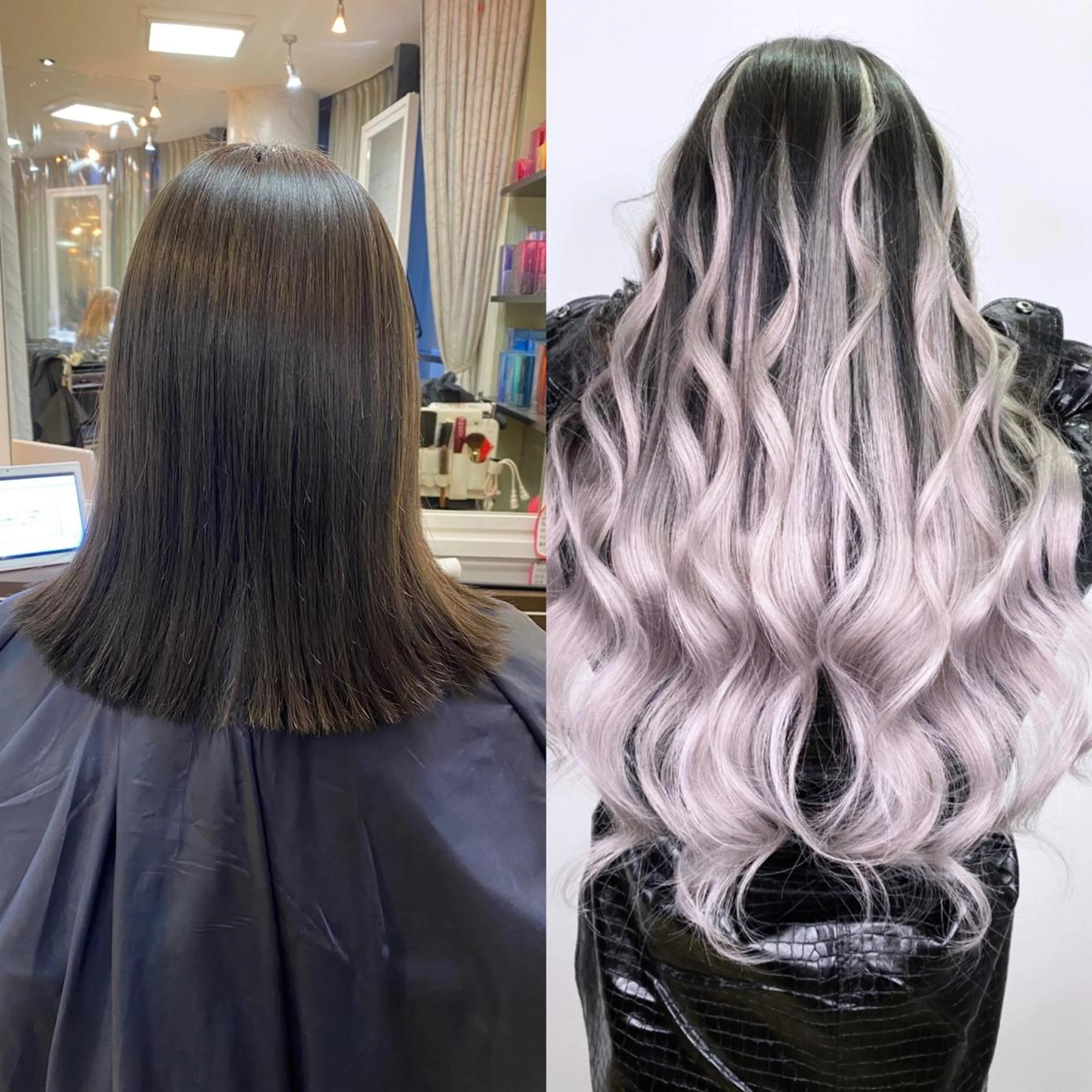 ミディアム シールエクステ エクステ 💎馴染むエクステ× 縮毛矯正TOMO💎のヘアスタイル