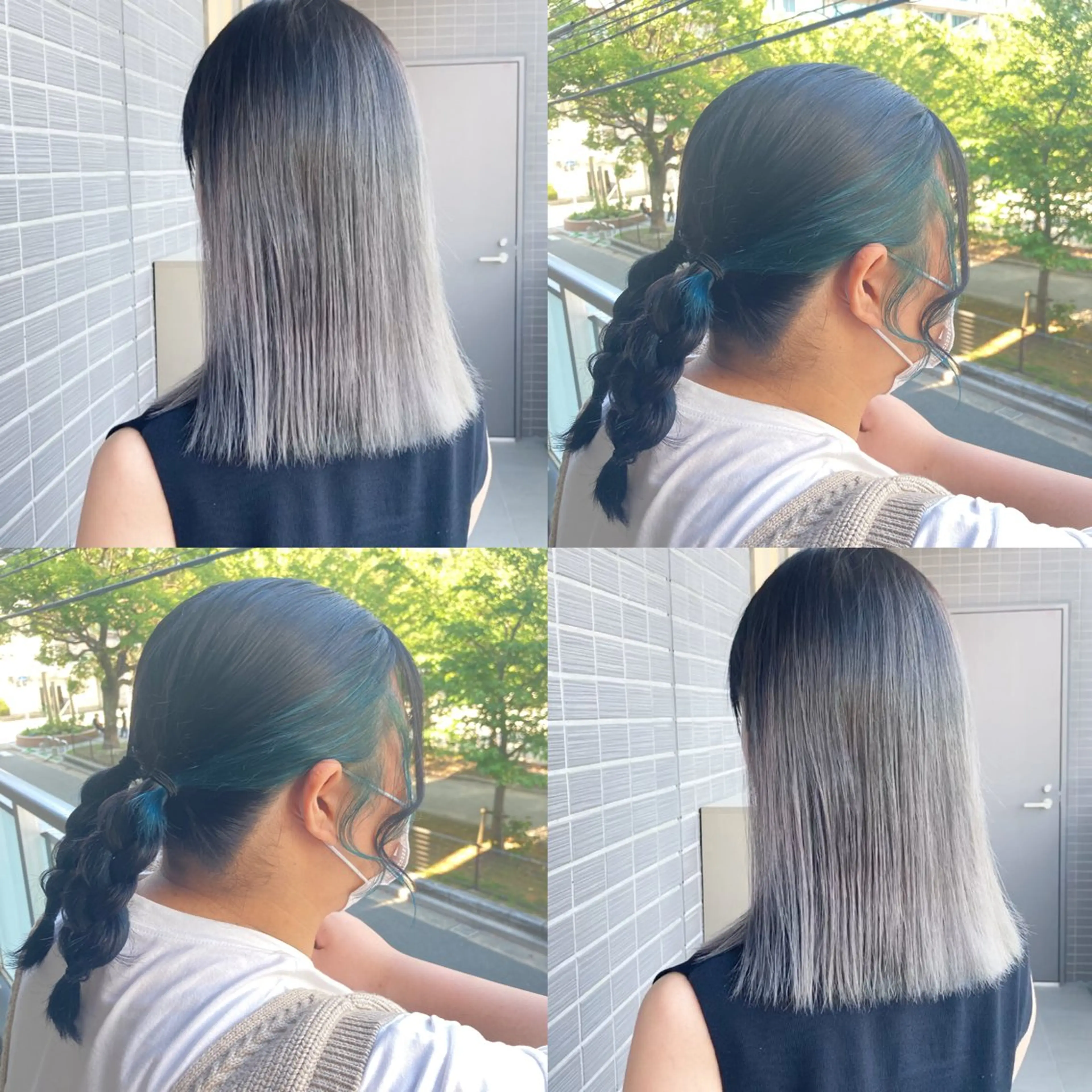 ミディアム ヘアカラー 平原 ミレイのヘアスタイル