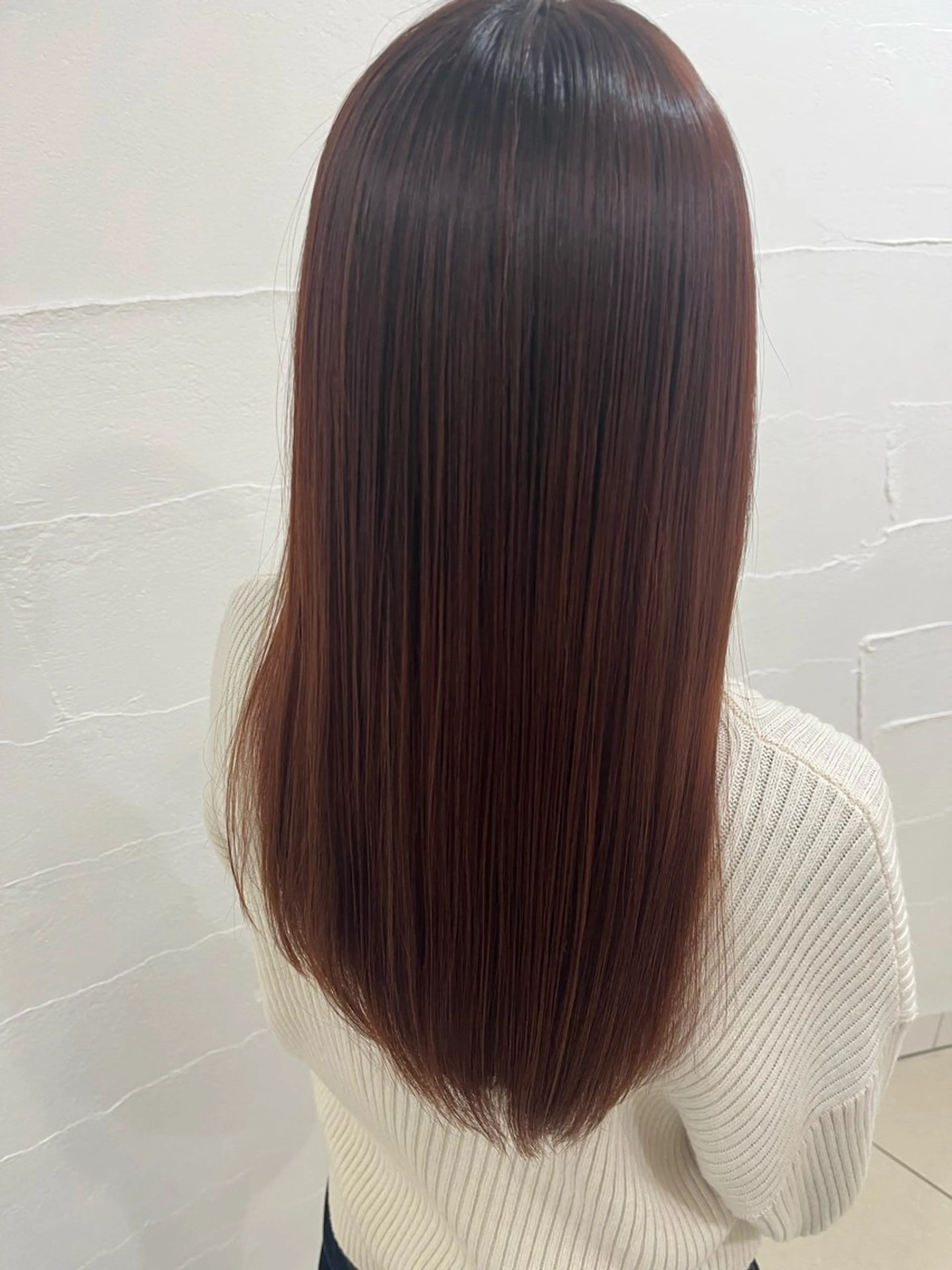 ロング カット 縮毛矯正 西田 早輝子🍊のヘアスタイル