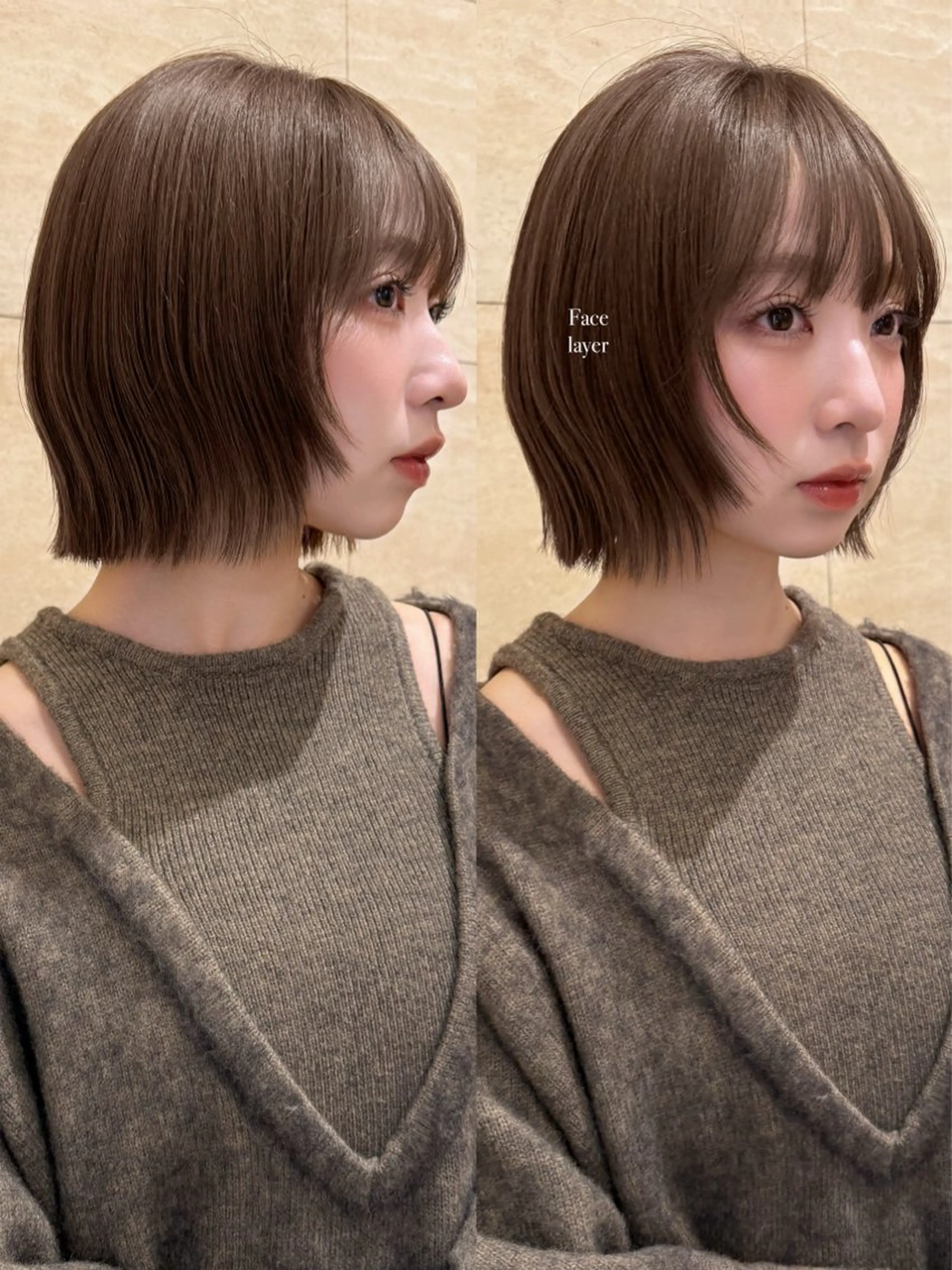 ショート おしゃれボブ/暖色 カラー🧶いろはのヘアスタイル