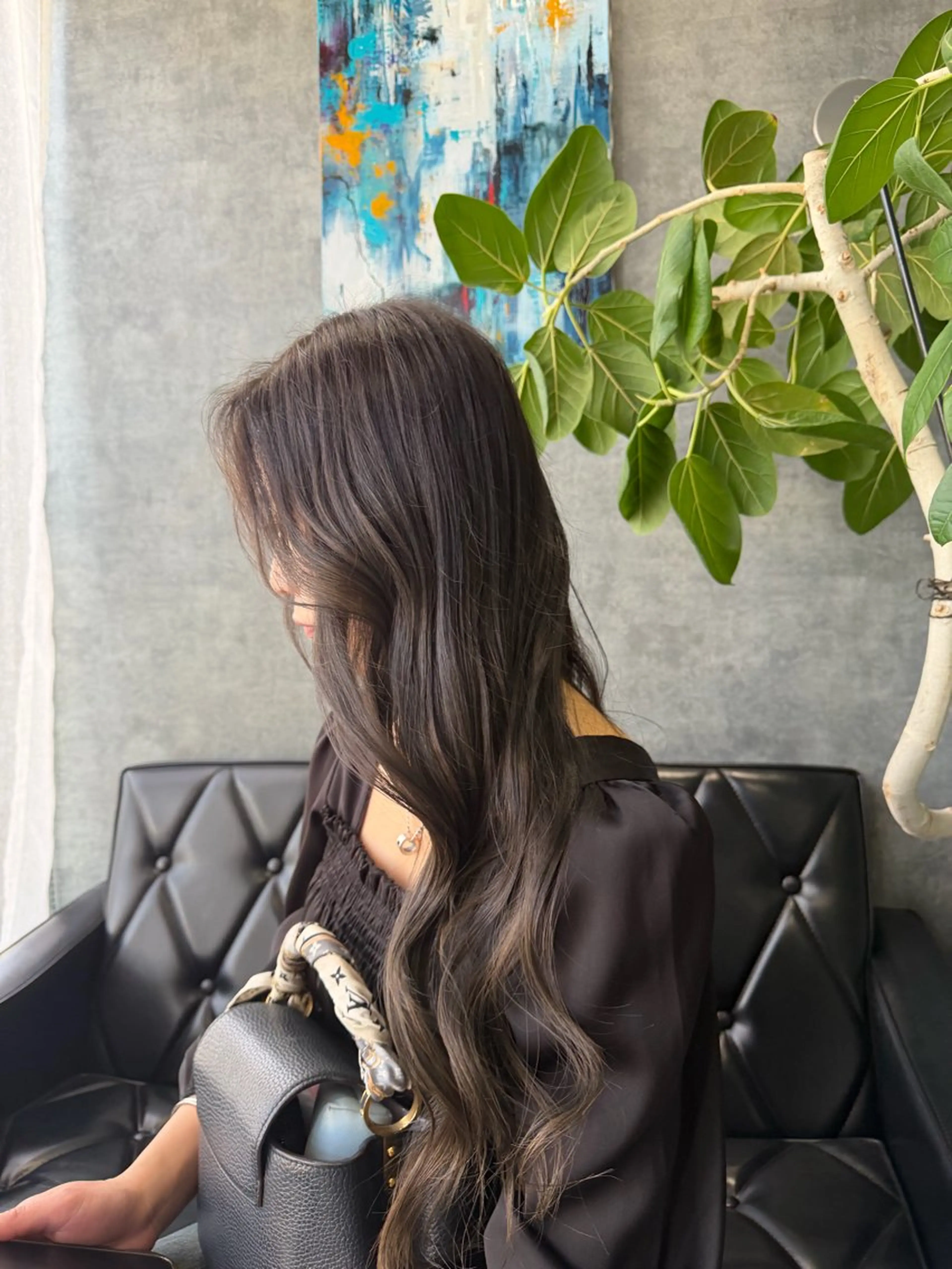 ロング カラー glac 當田のヘアスタイル